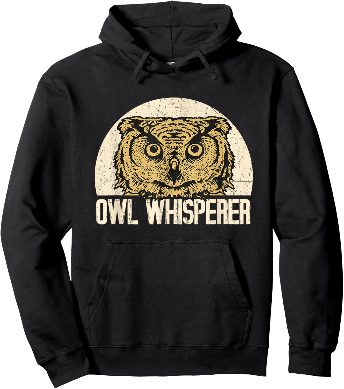 Owl Whisperer - Owlet Animal Lover Bird Hunter Ornithologist Hoodie - Hoodie | Black