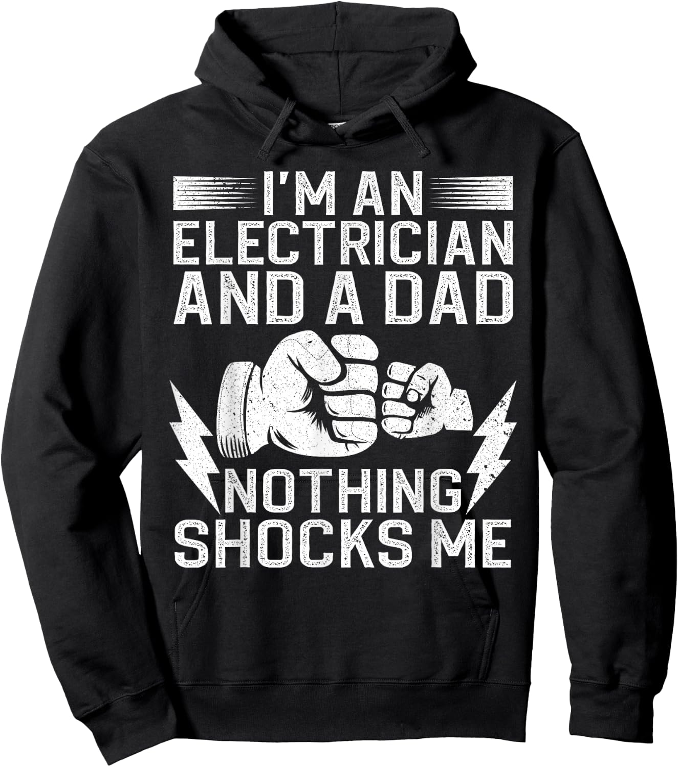 Funny Electrician Design Daddy Electrical Engineers Hoodie - Hoodie | Black