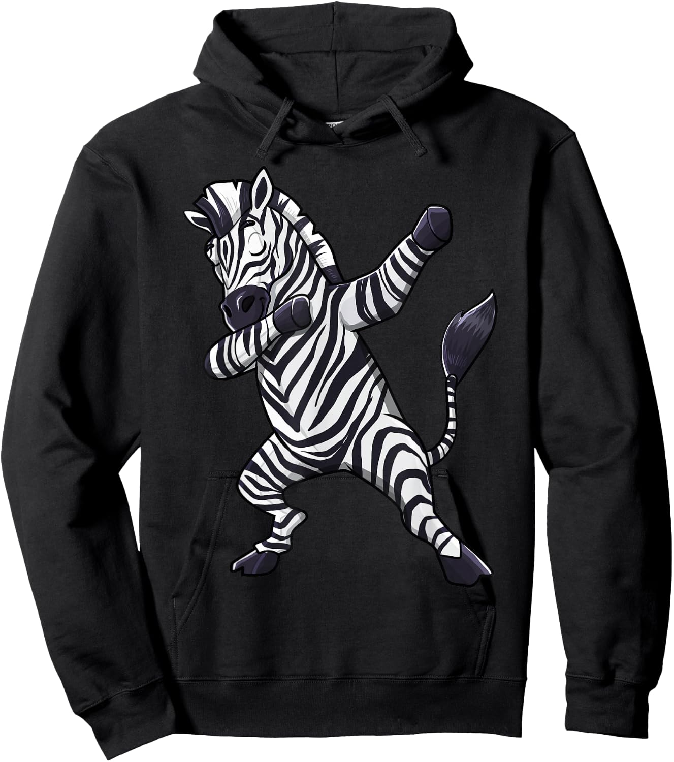 Dabbing Zebra African Zookeeper Animal Lover Men Women Kids Hoodie - Hoodie | Black