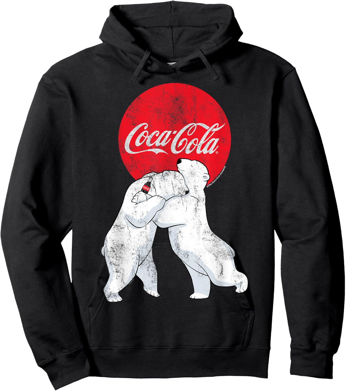 Coca-Cola Christmas Polar Bears Classic Logo Hoodie - Hoodie | Black