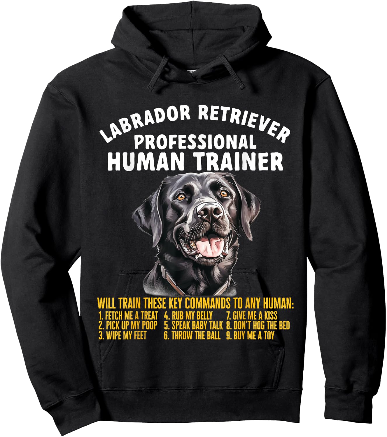 Professional Human Trainer Labrador Retriever Hoodie - Hoodie | Black
