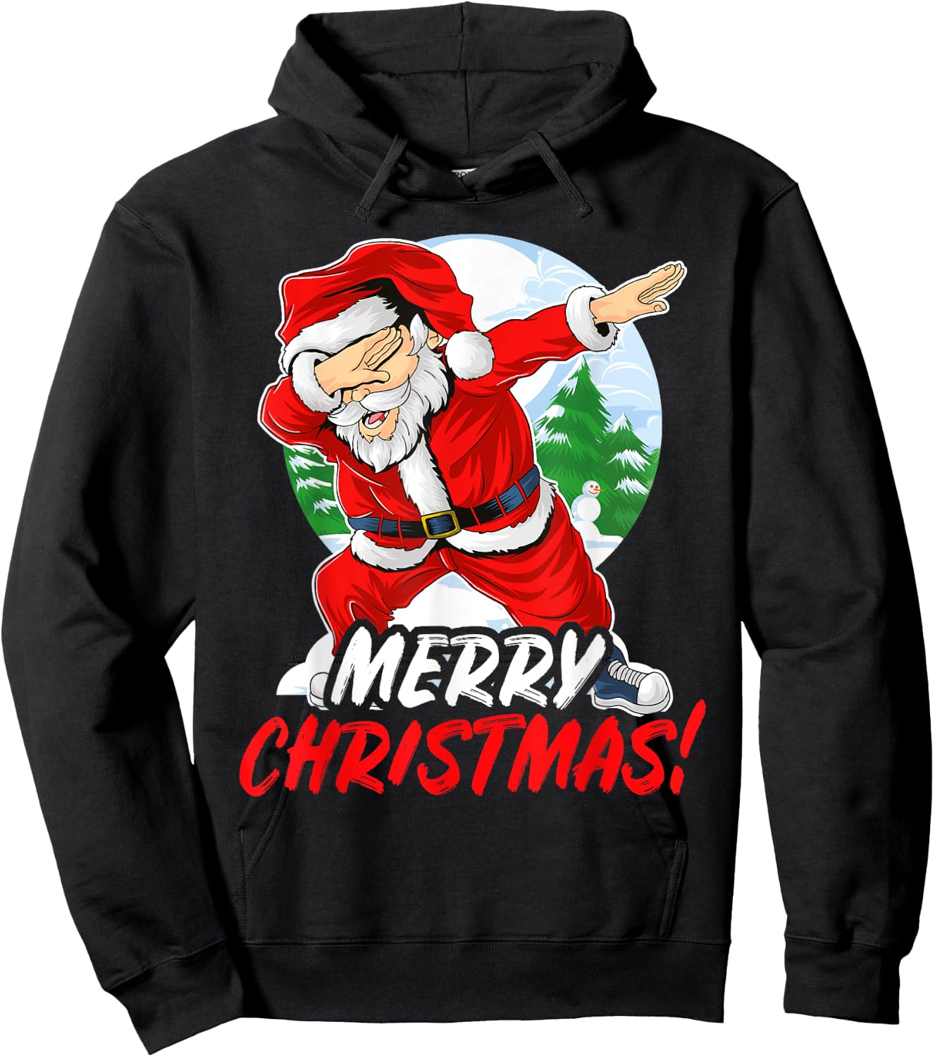 Unicorn Santa Claus Dab Christmas Hoodie - Hoodie | Black