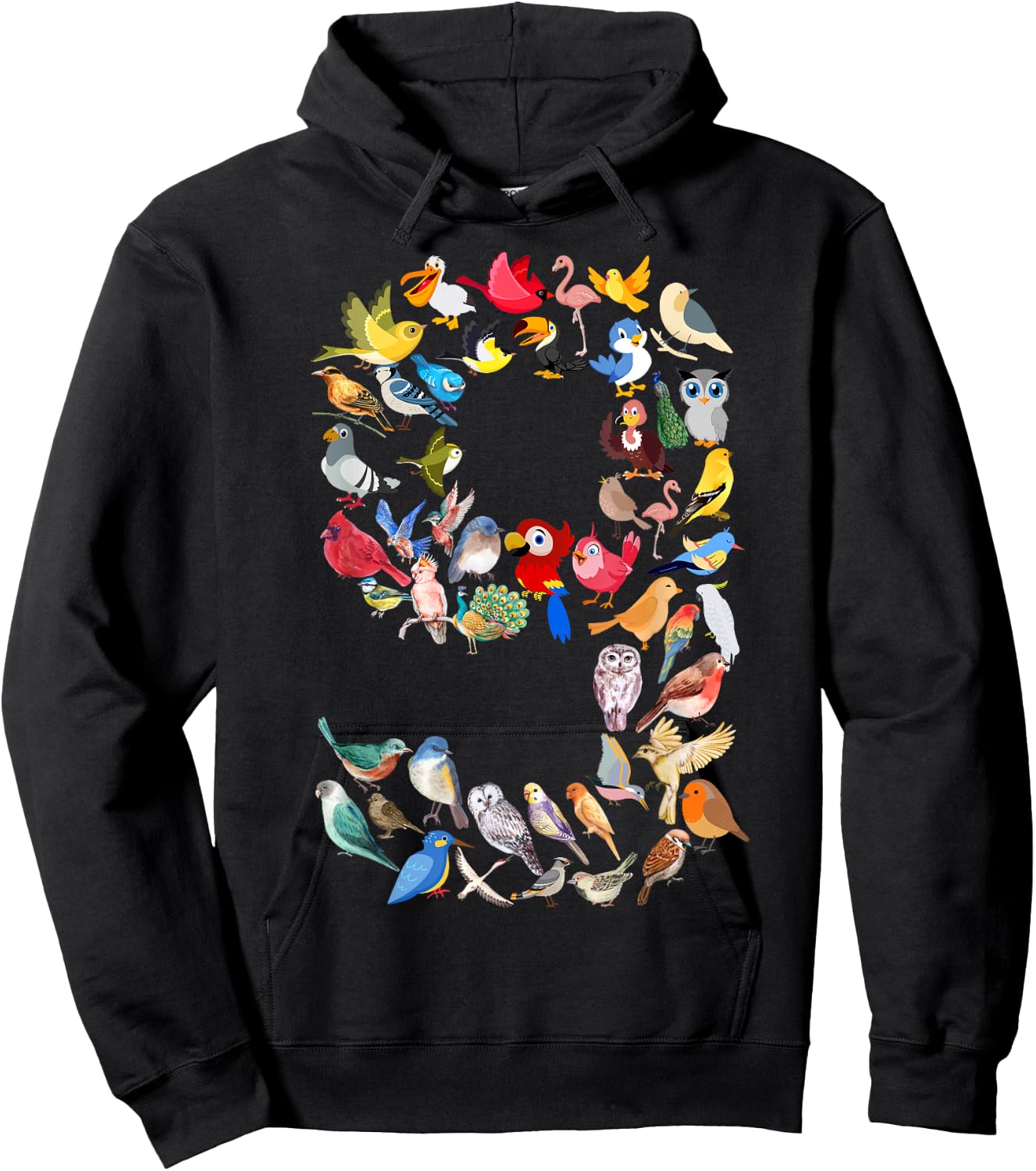 Kids 9th Birthday Birds Themed 9 Year Old Boys Bird Lover Hoodie - Hoodie | Black