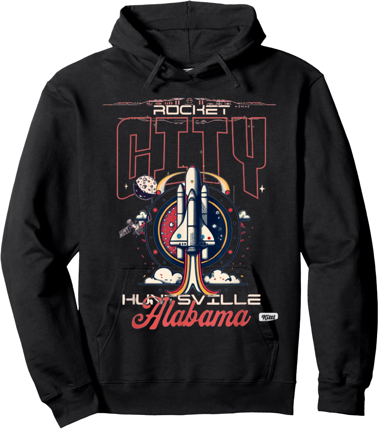 Apollo 11 Huntsville, Alabama Mission Hoodie - Hoodie | Black