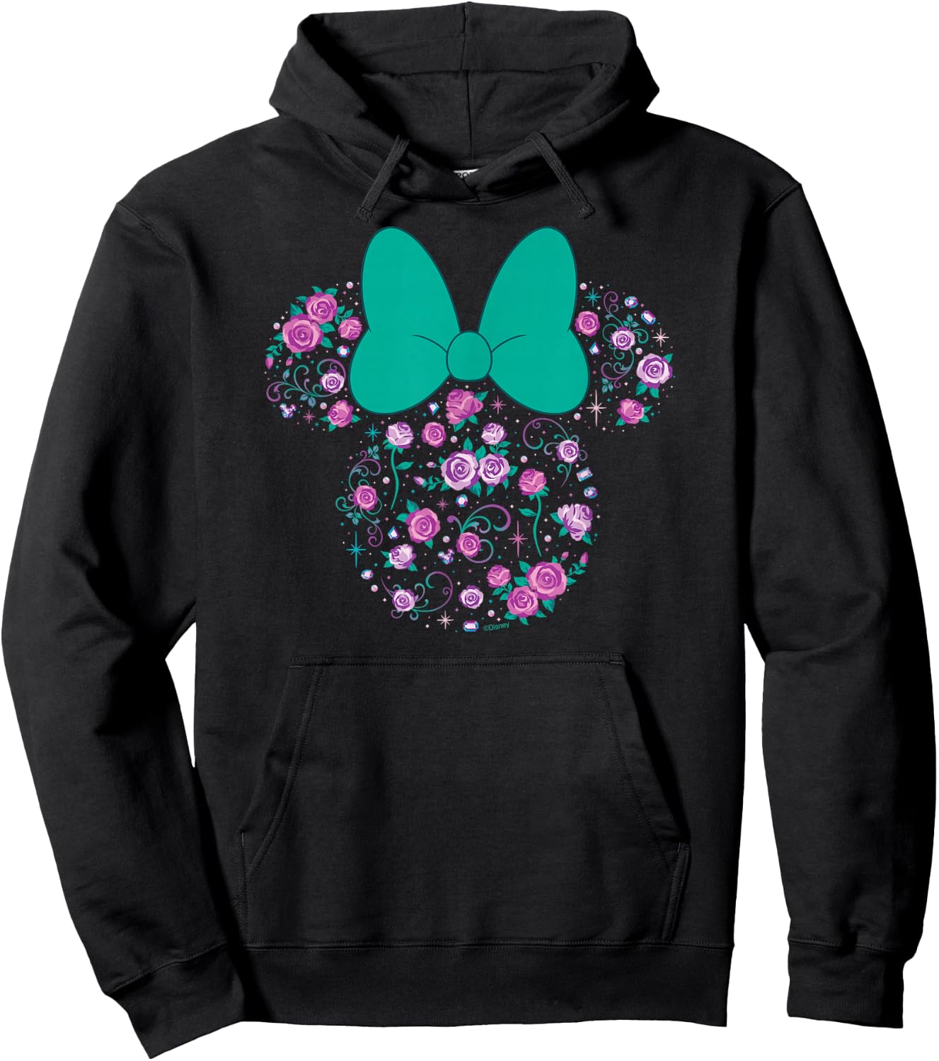 Disney Minnie Mouse June Birth Month Birthstone & Flowers Hoodie - Hoodie | Black