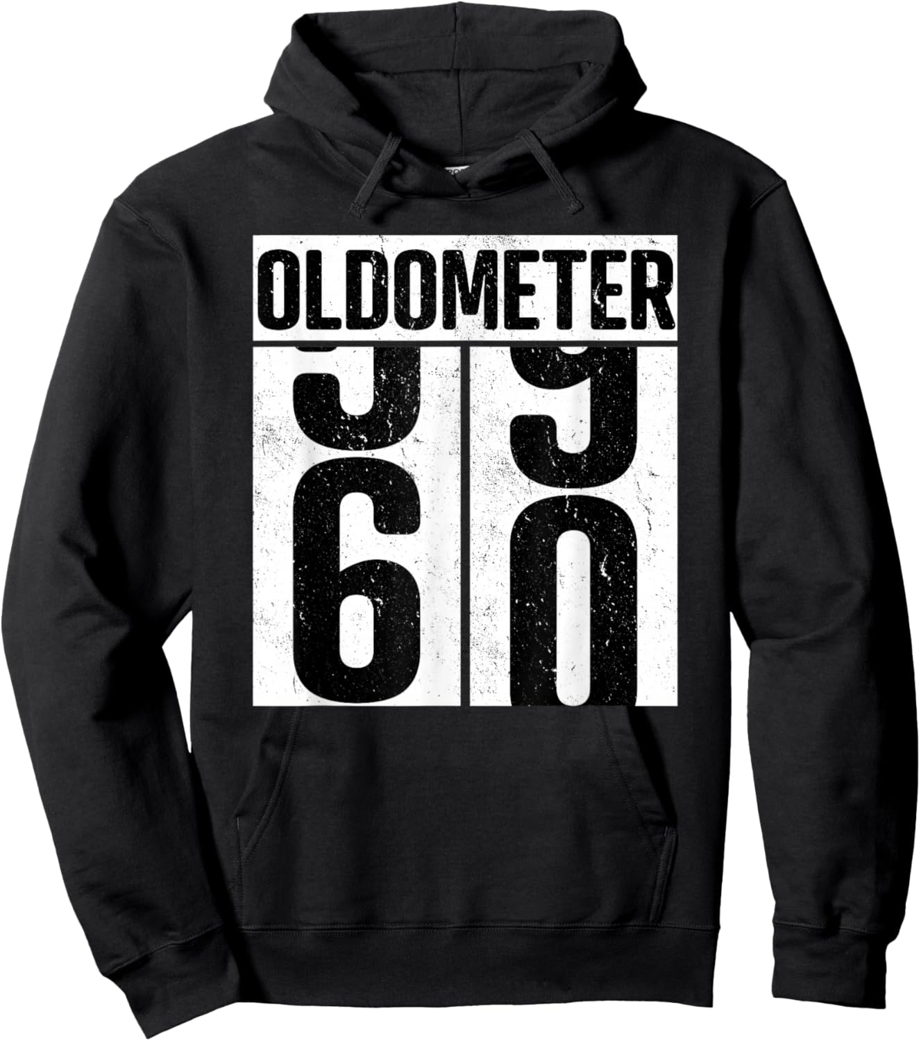 Oldometer 60 - 60th Birthday Oldometer Hoodie - Hoodie | Black