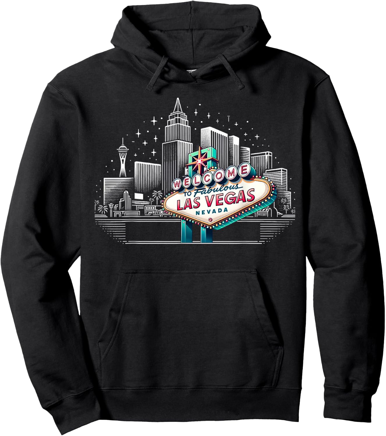 Las Vegas Holiday Souvenirs Kids Boys Las Vegas Hoodie - Hoodie | Black