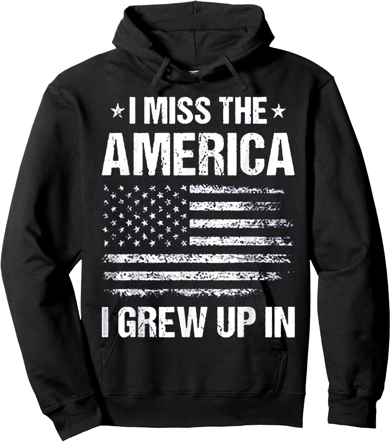 I Miss The America I Grew Up In Hoodie - Hoodie | Black