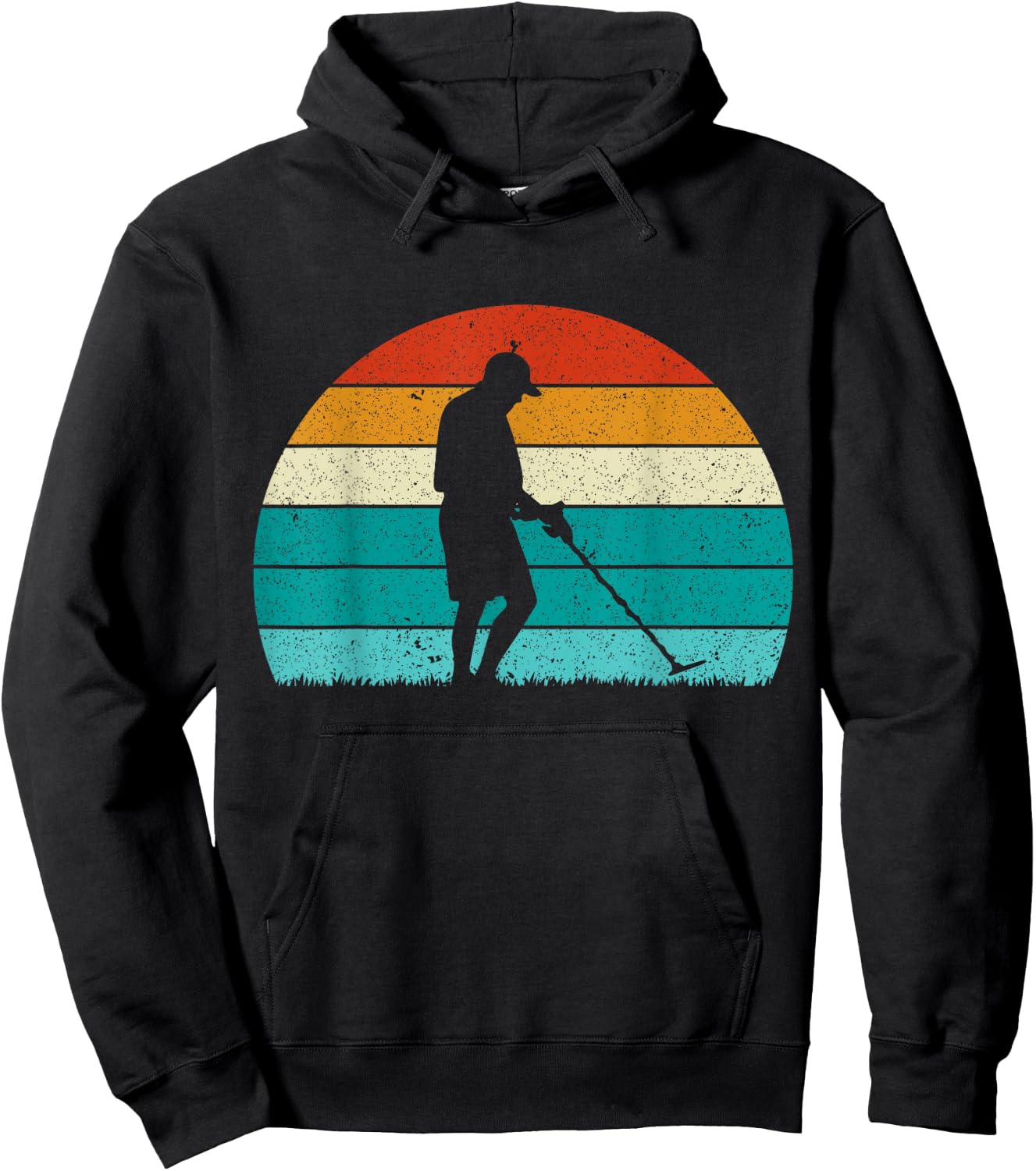 Metal Detecting Sunset Hoodie - Hoodie | Black
