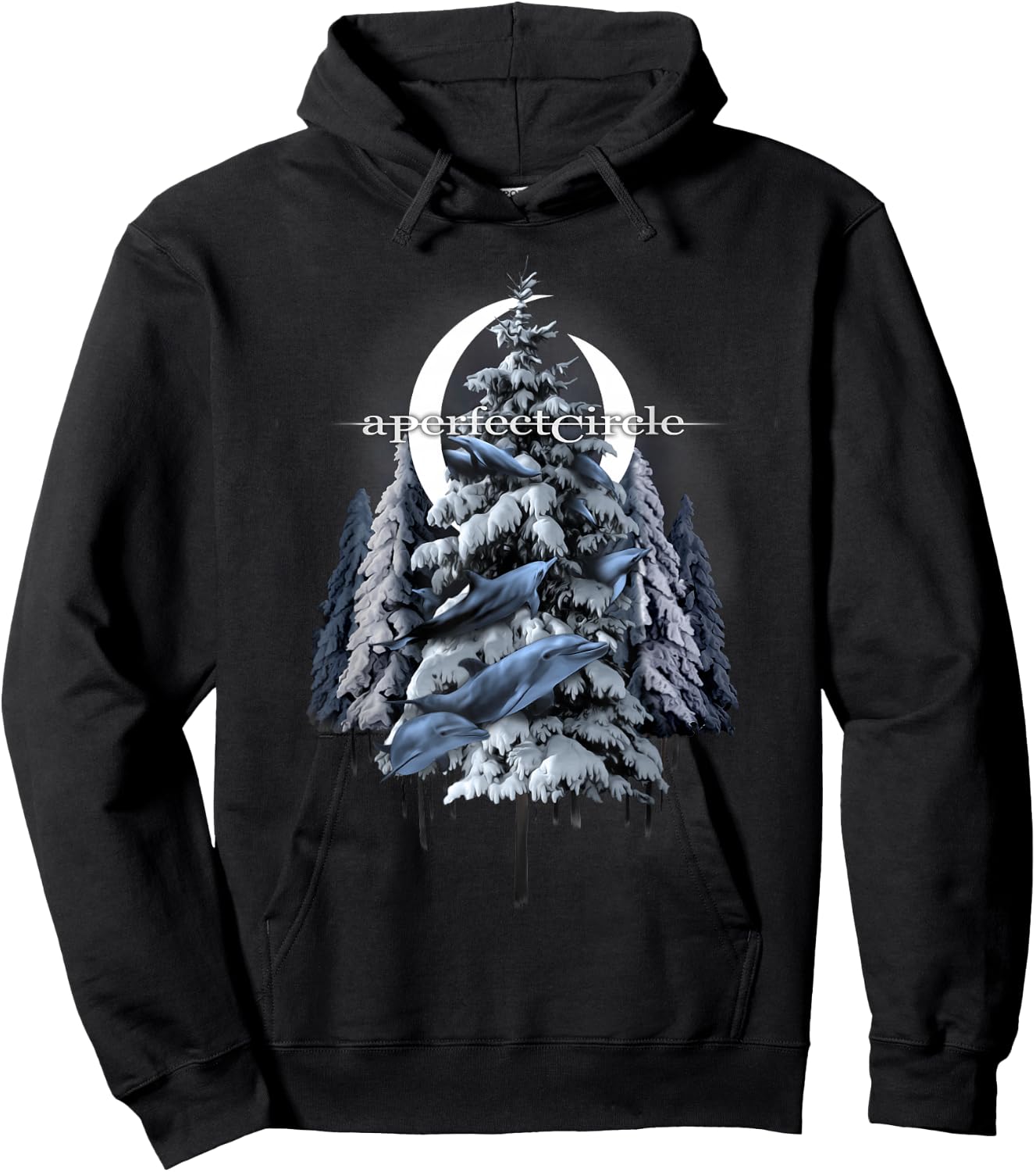 A Perfect Circle Frosty Dolphins Hoodie - Hoodie | Black