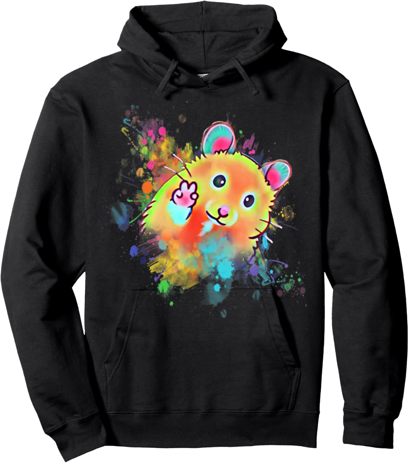 Funny Hamster T For Boys, Girls, Men, Women & Kids Hamster Hoodie - Hoodie | Black