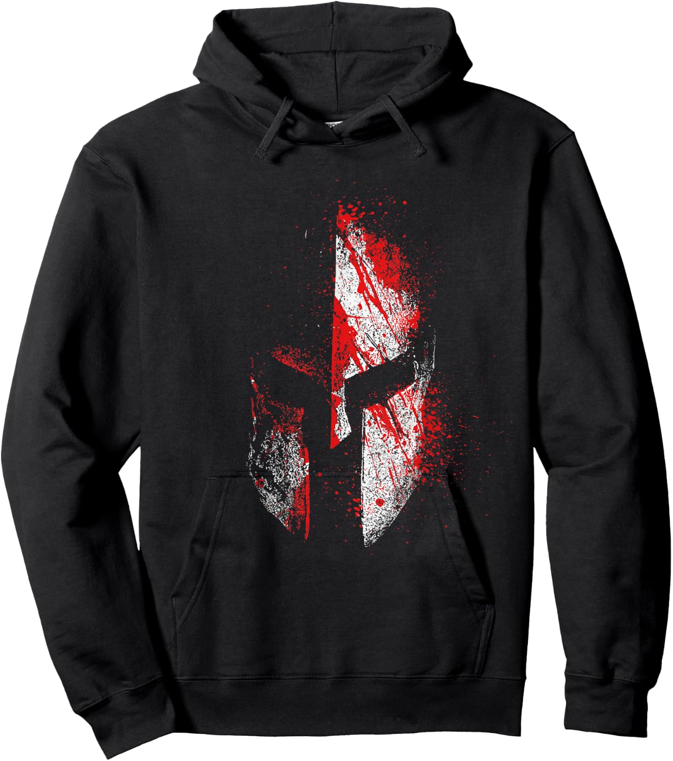 Sparta Warrior Molon Labe Vintage Blood Gym Fitness Hoodie - Hoodie | Black