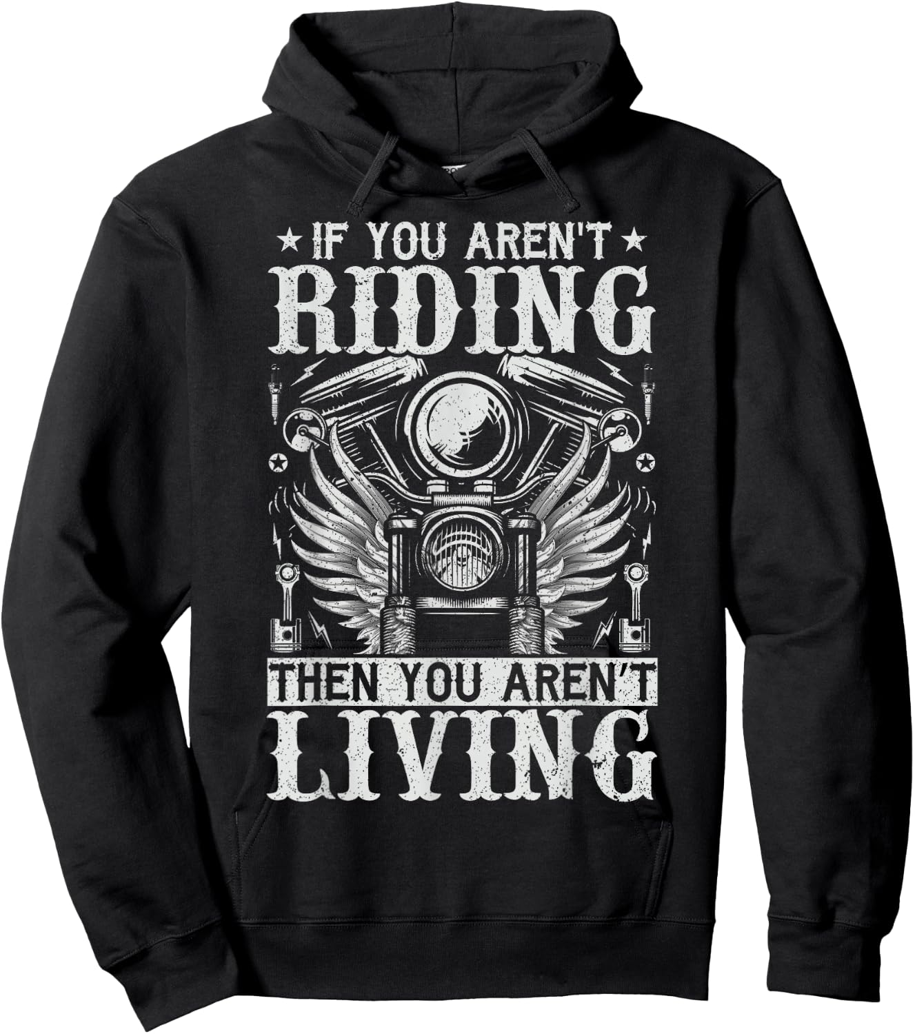If You Aren't Riding Then You Aren't Living Hoodie - Hoodie | Black
