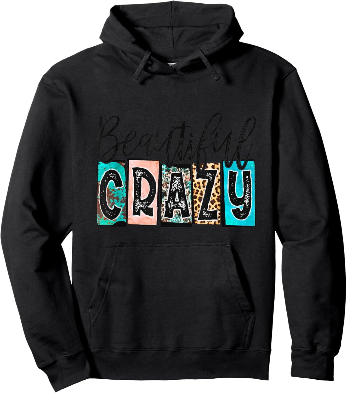 Beautiful Crazy Shirt Halloween Christmas Shirt Hoodie - Hoodie | Black