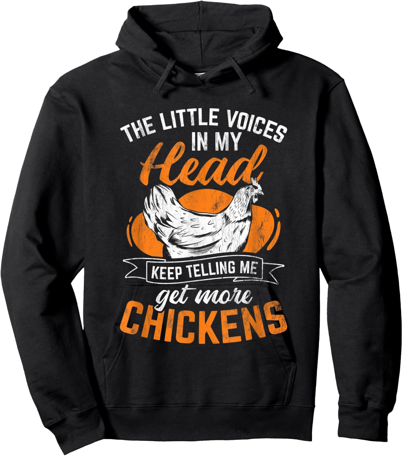 Keep Telling Me Get More Chicken Hoodie - Hoodie | Black