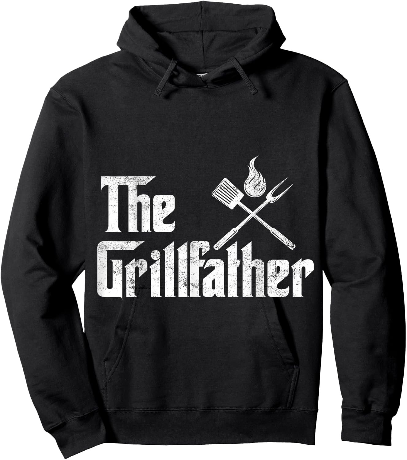 The Grillfather BBQ Grill & Smoker | Barbecue Chef Hoodie - Hoodie | Black