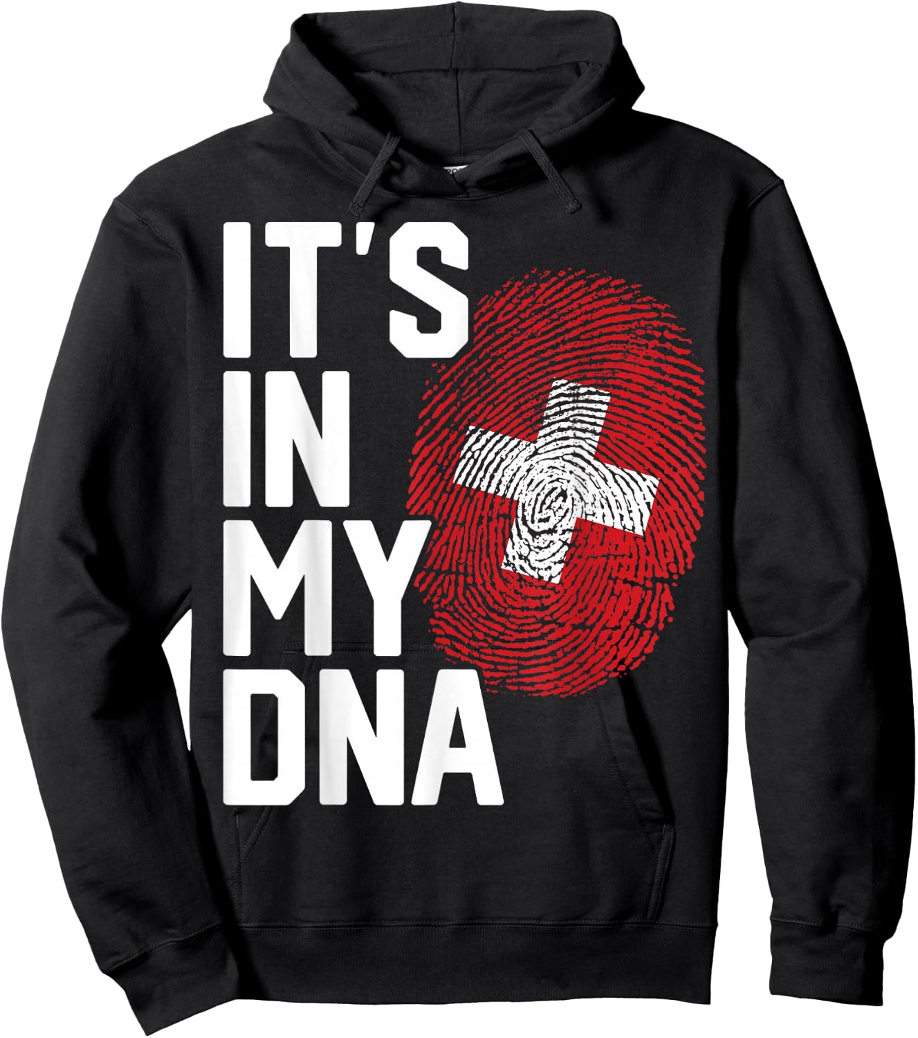 Switzerland Swiss Flag Heritage Hoodie - Hoodie | Black