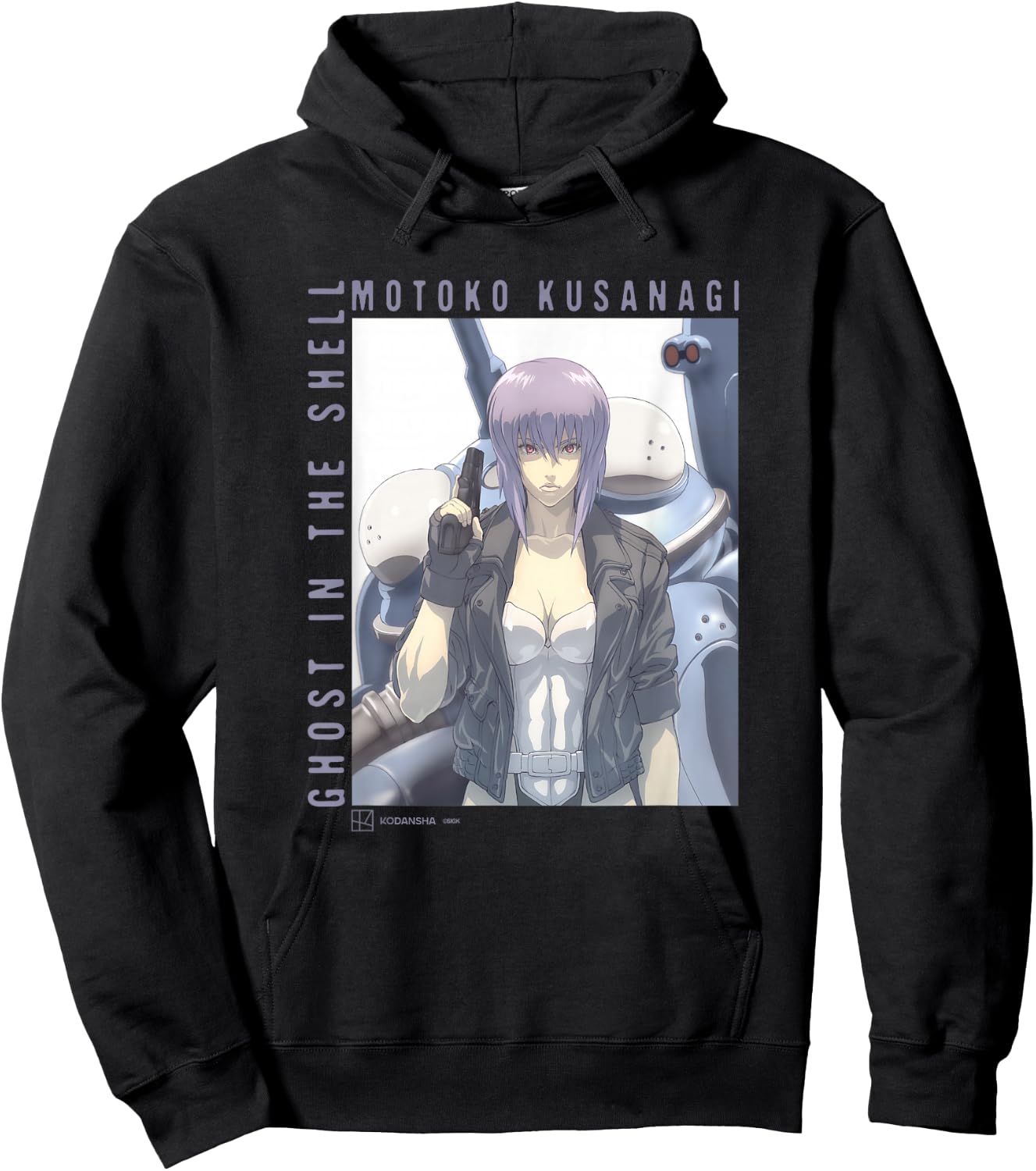 Ghost in The Shell: Stand Alone Complex Motoko Kusanagi Box Hoodie - Hoodie | Black