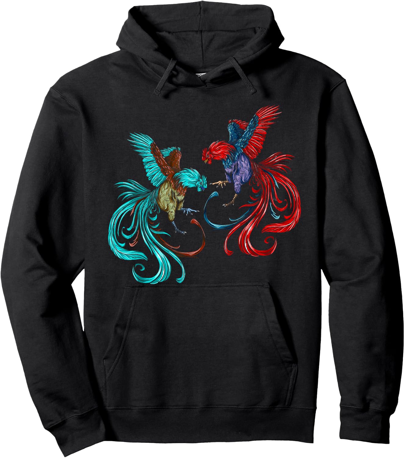 Peleas De Gallos Cockfighter Game Fowl Cockfighting Rooster Hoodie - Hoodie | Black