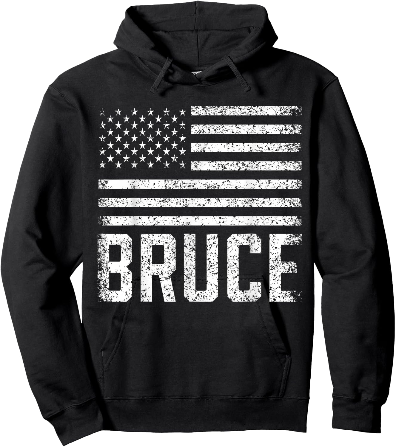 Bruce Birthday Forename Name Personalized USA Hoodie - Hoodie | Black