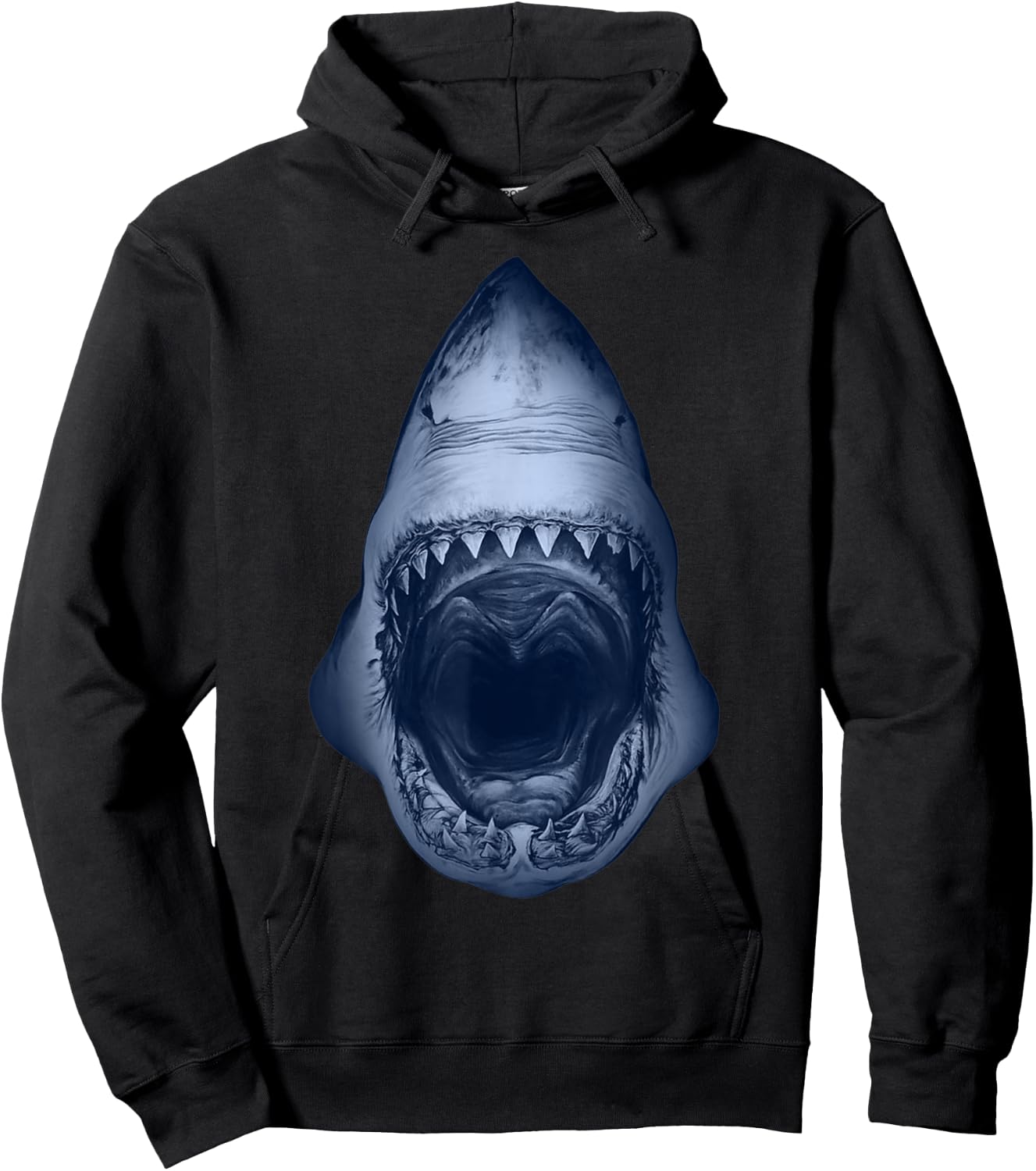 Shark Lovers Scary Shark Mouth Open Halloween Costume Hoodie - Hoodie | Black