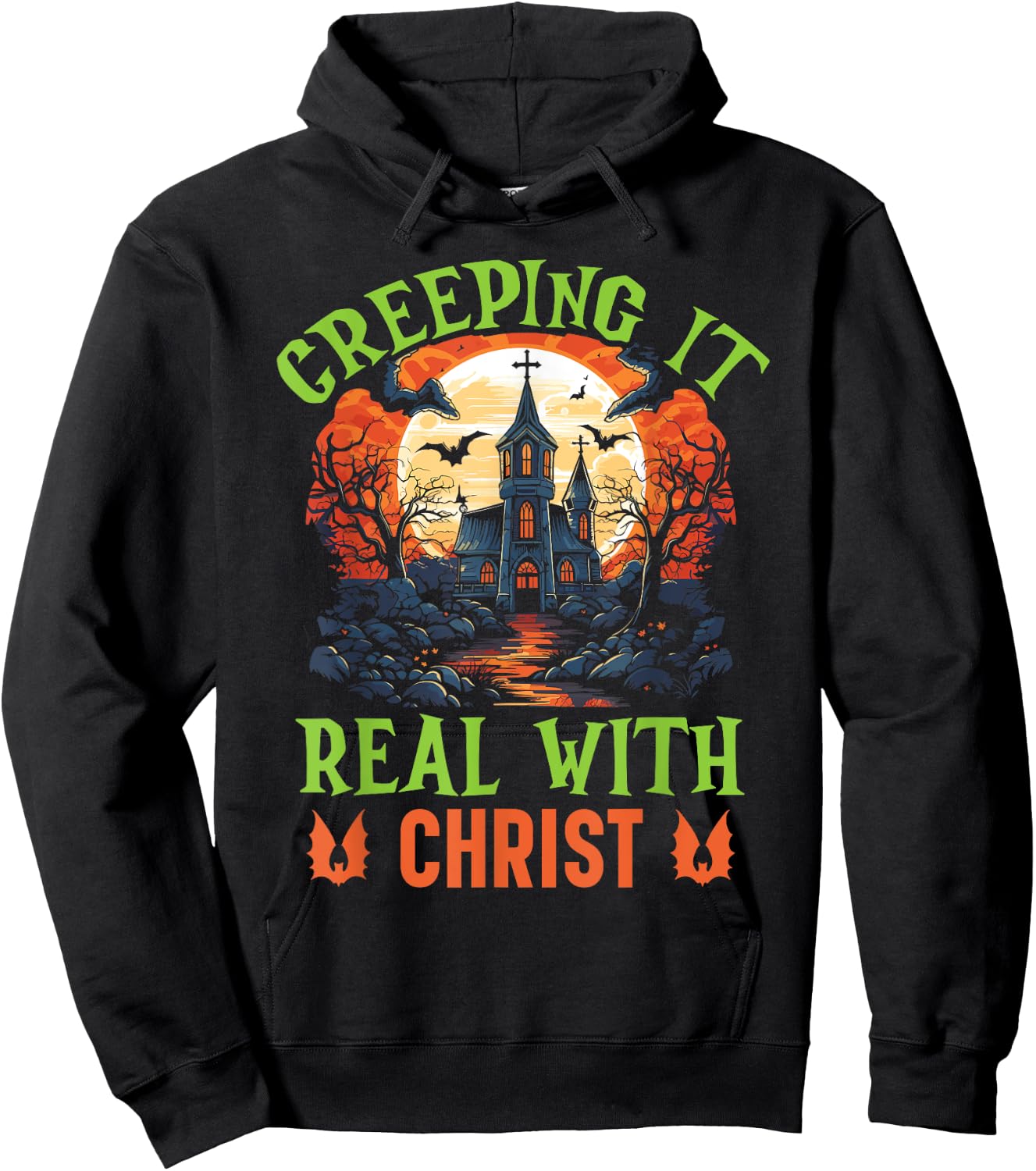 Christian Halloween Jesus Christ Trick Or Treat Christianity Hoodie - Hoodie | Black