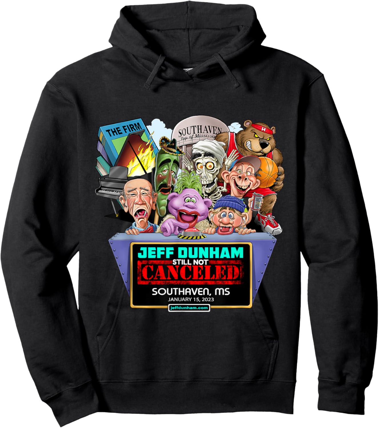 Jeff Dunham Southaven, MS (2023) Hoodie - Hoodie | Black