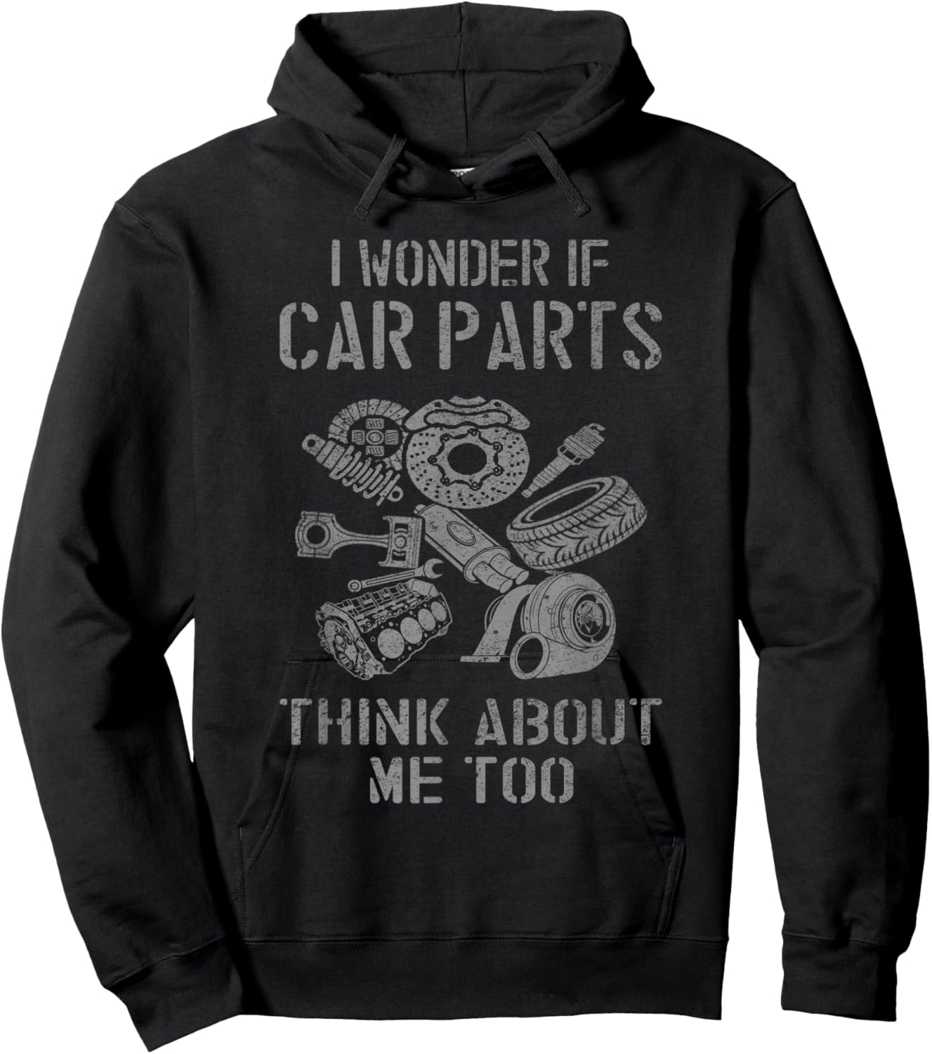 Car mechanic Funny car parts Hoodie - Hoodie | Black