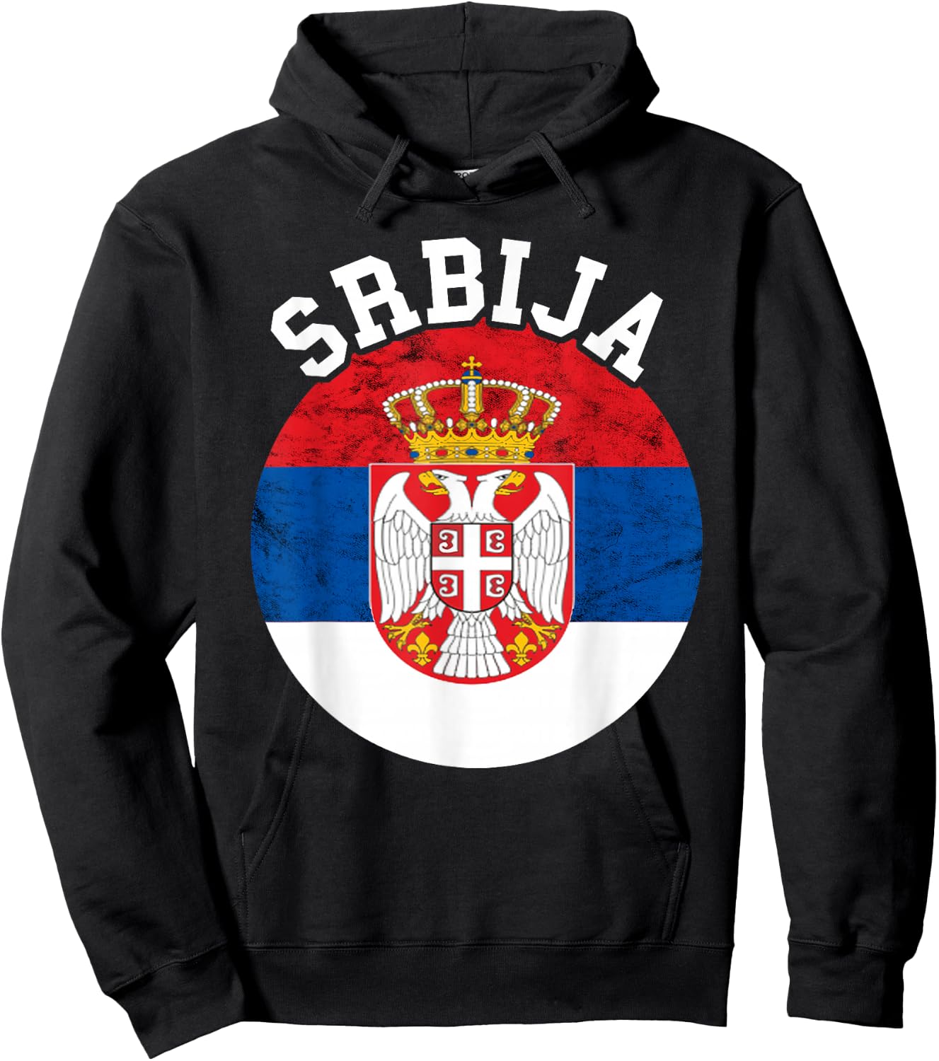 Srbija Serbia Serbian Flag Serbian Roots Serbian Pride Hoodie - Hoodie | Black