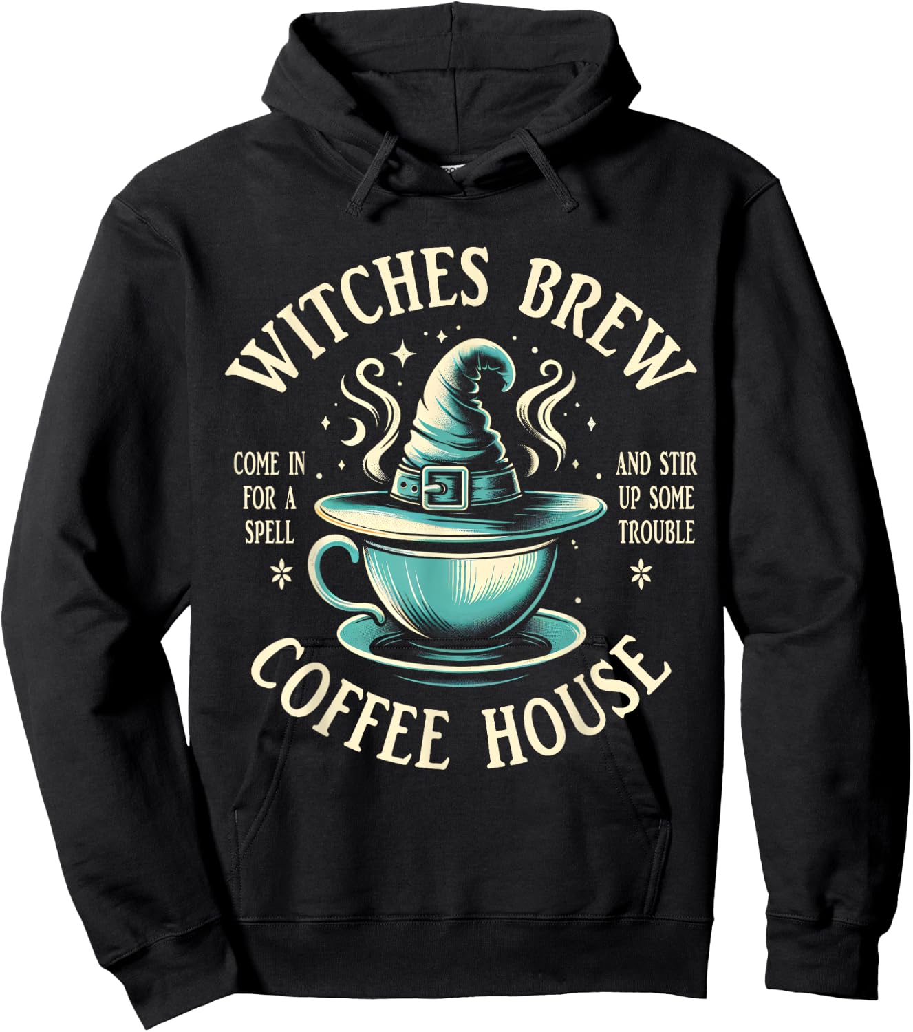 Funny Wicca Witchy Witchcraft | Witches Brew Coffee Hoodie - Hoodie | Black