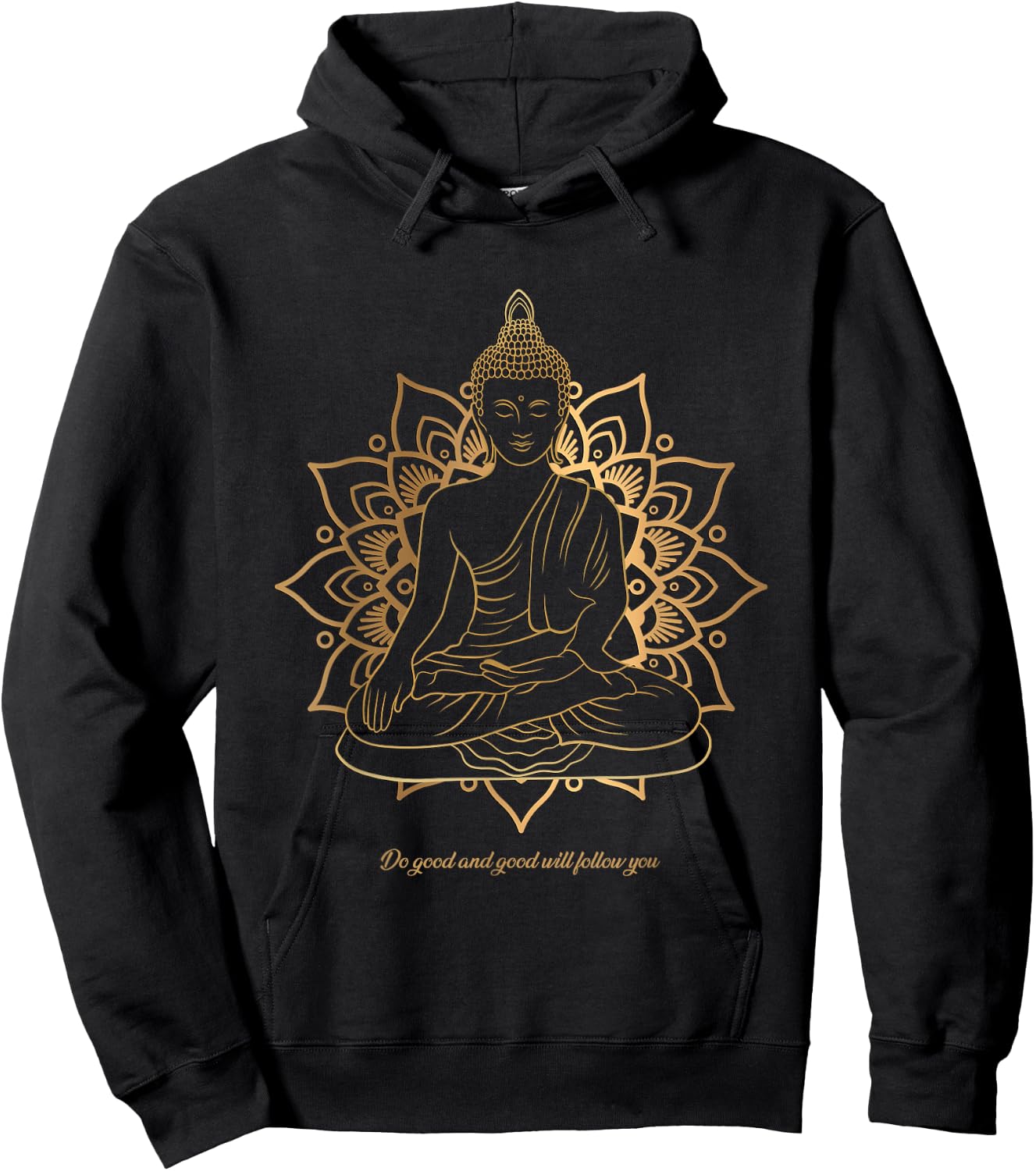 Buddha Mandala Buddhist Mindfulness Buddhism Spiritual Hoodie - Hoodie | Black