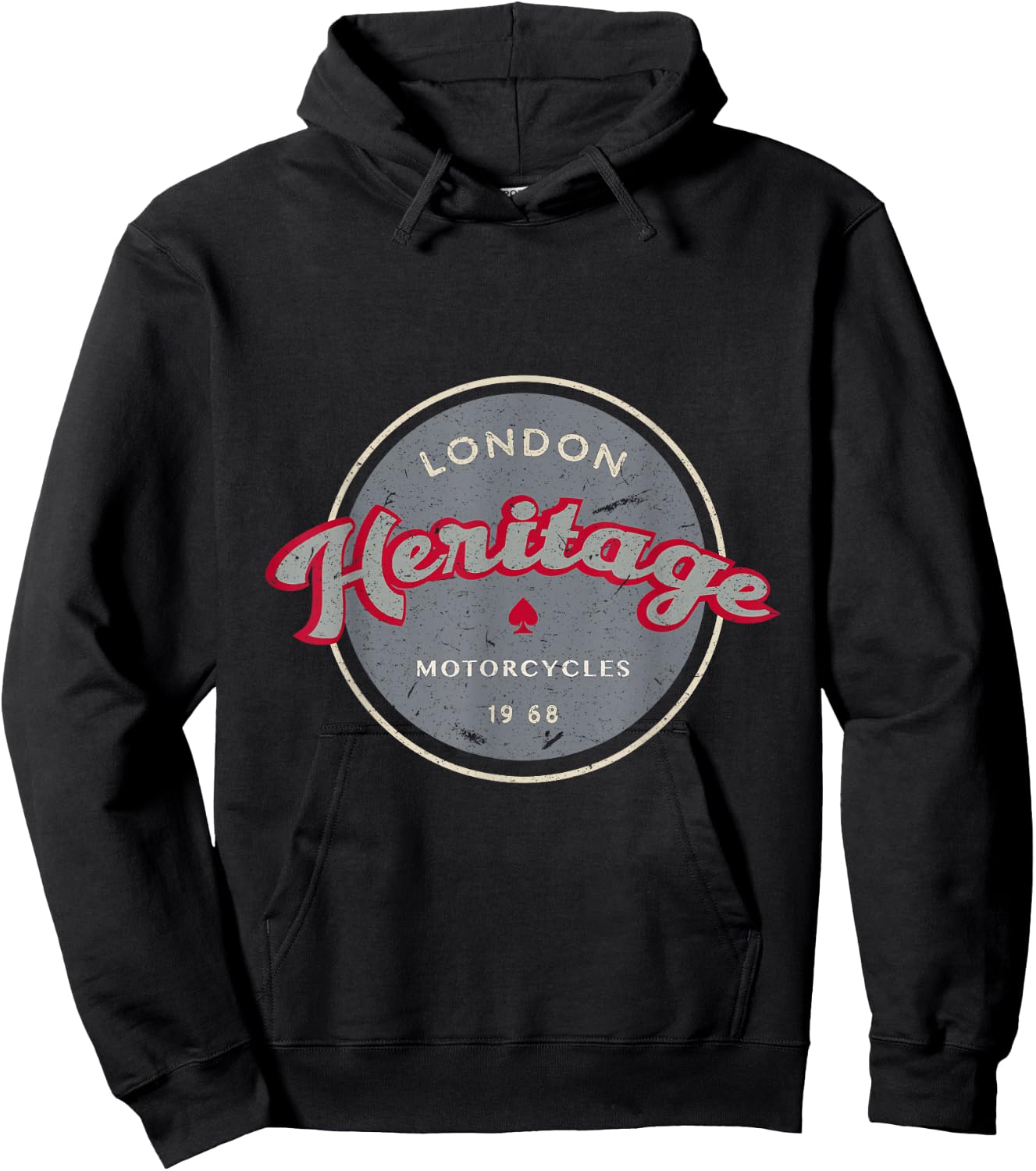 Motorcycle Retro Ace Café Hotrod Vintage Hoodie - Hoodie | Black