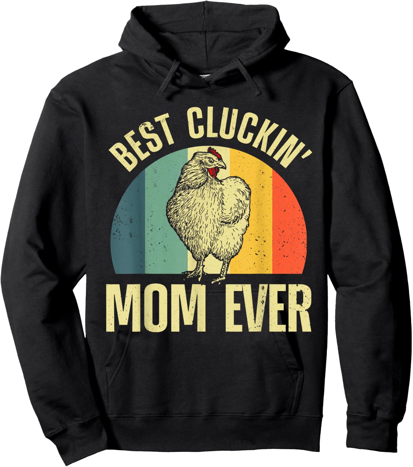 Best Chicken Mom Girls Cluckin Farm Chicken Lovers Hoodie - Hoodie | Black