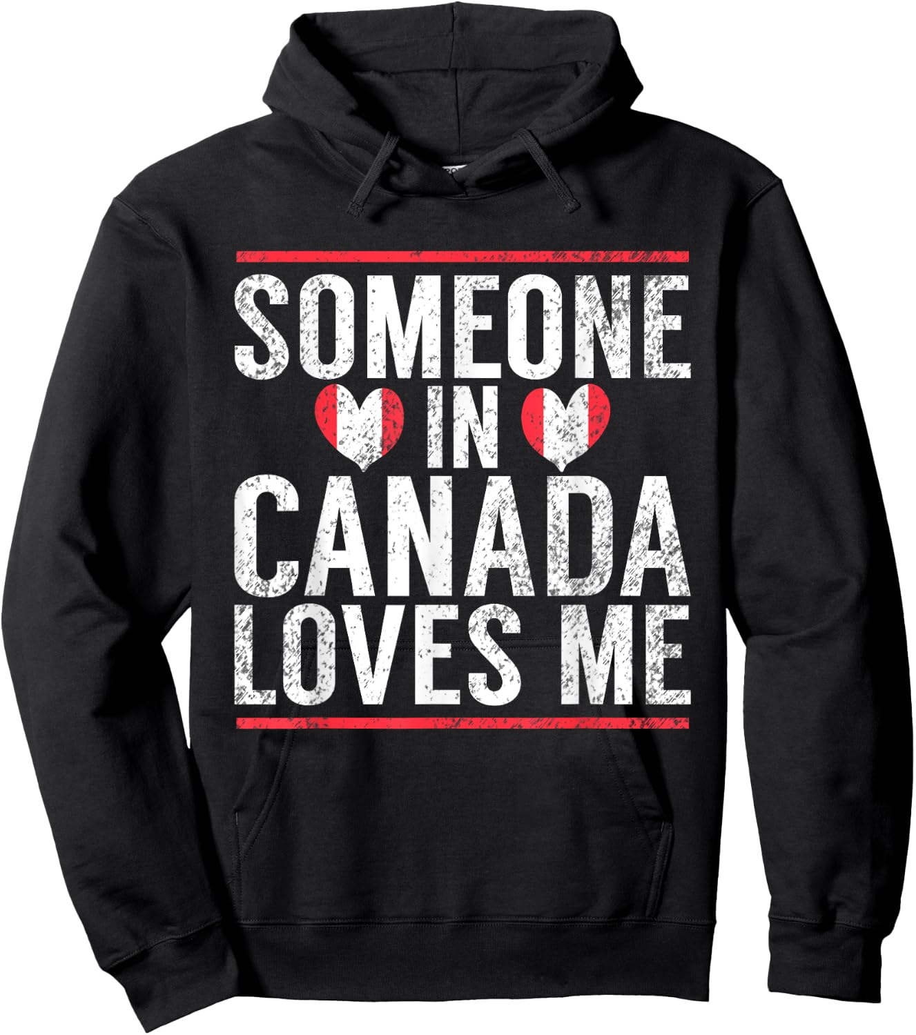 Someone in Canada Loves me Canadian Hoodie - Hoodie | Black