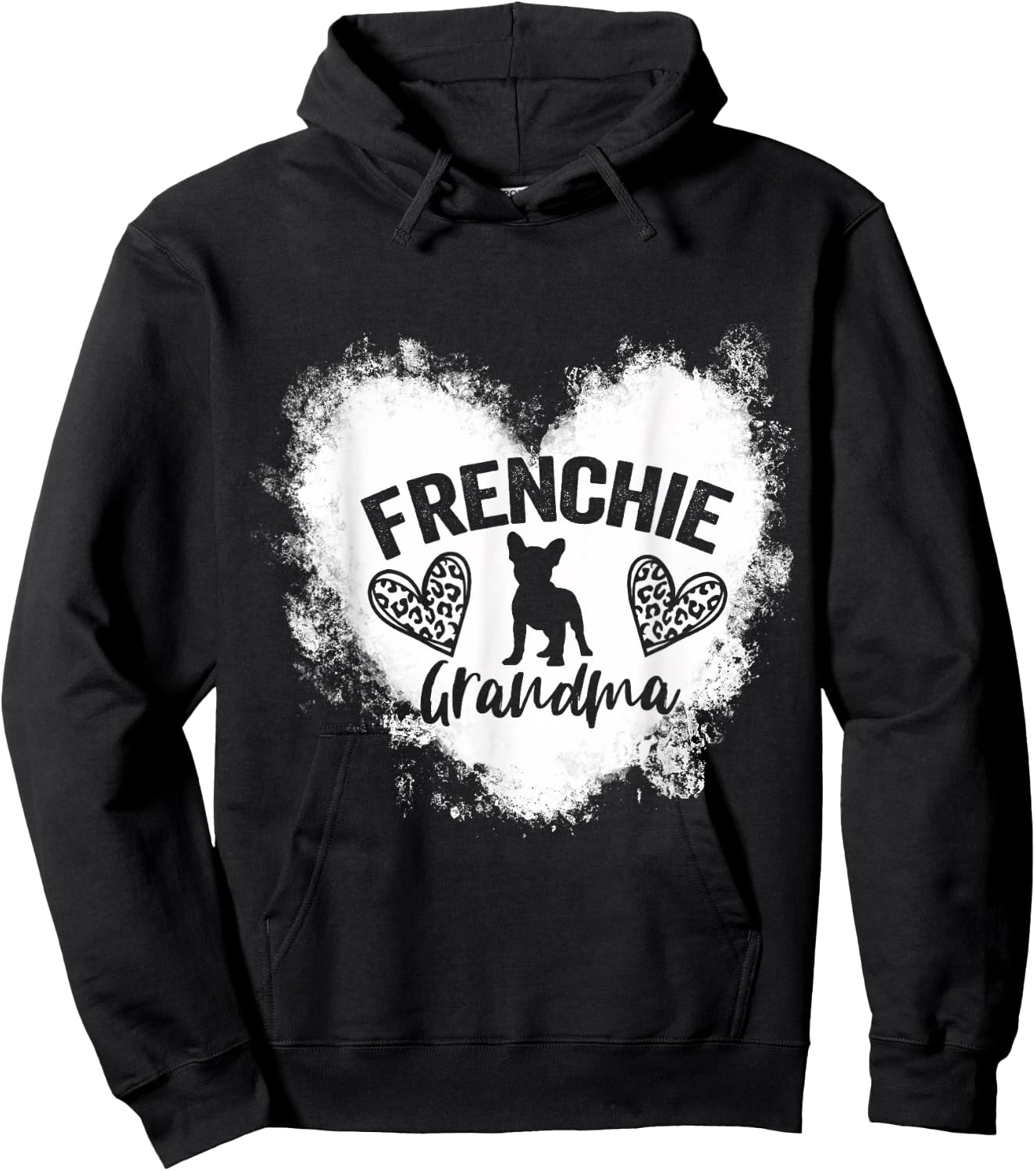 Frenchie Grandma Frenchie Nana French Bulldog Lover Hoodie - Hoodie | Black