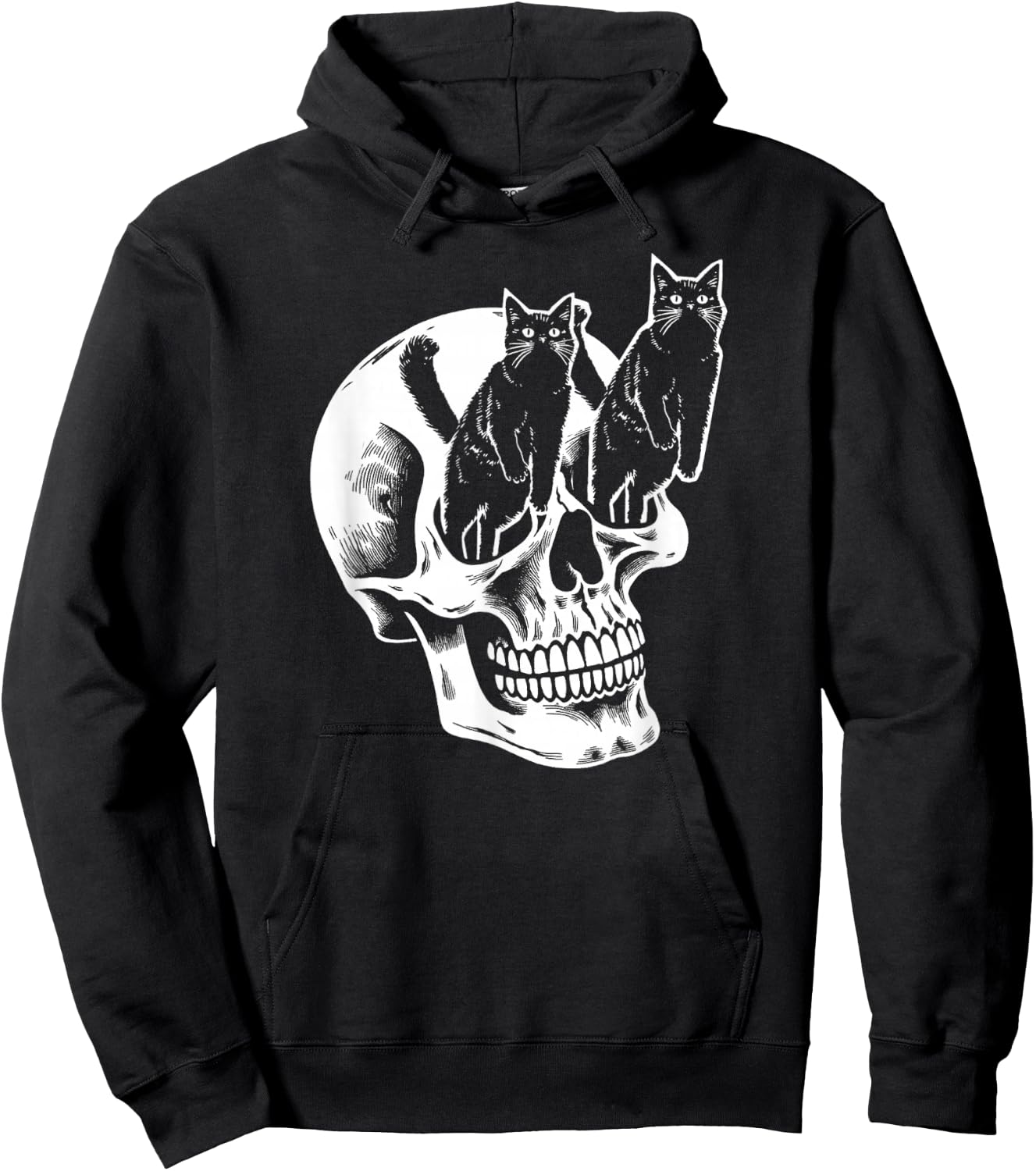 My Skull Has Cats For Eyes Hoodie - Hoodie | Black