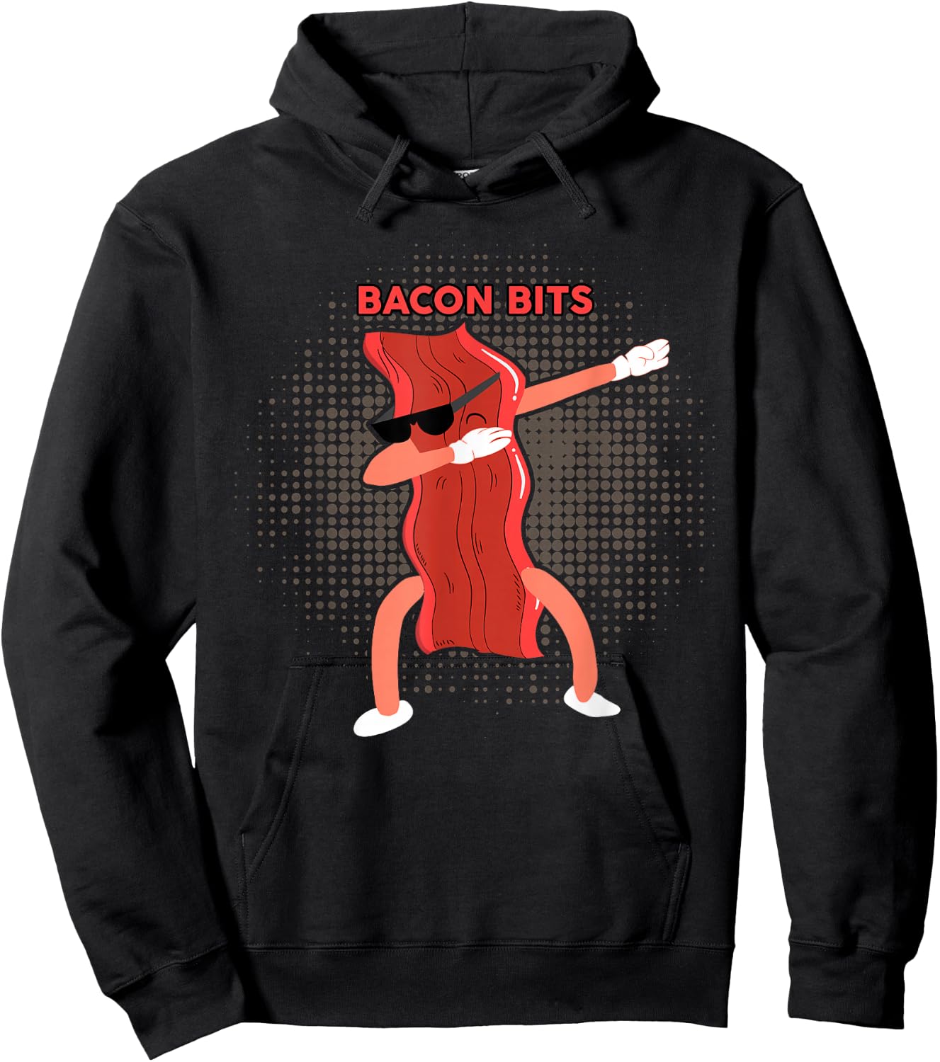 BACON BITS Shirt Dabbing Bacon Shirt Funny Bacon Lover Hoodie - Hoodie | Black