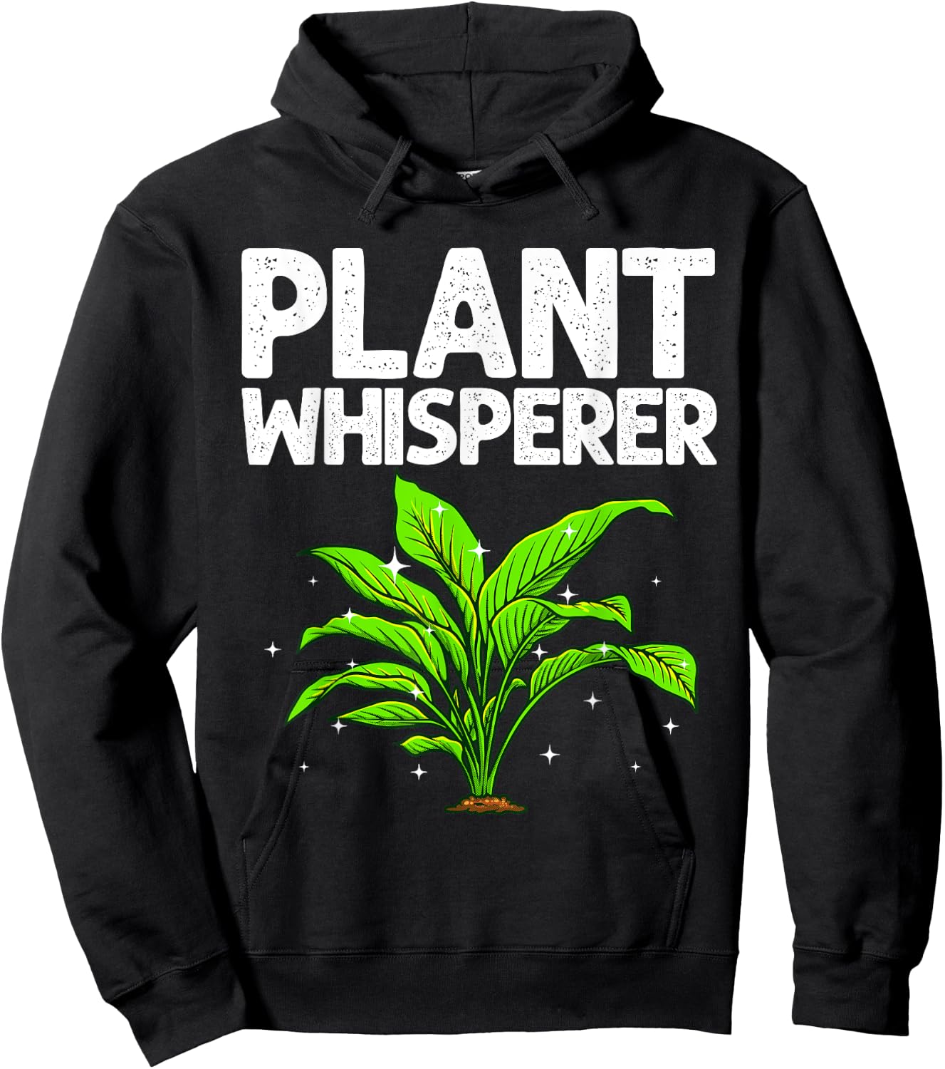 Funny Plant Whisperer Art Women Gardener Plant Lover Hoodie - Hoodie | Black
