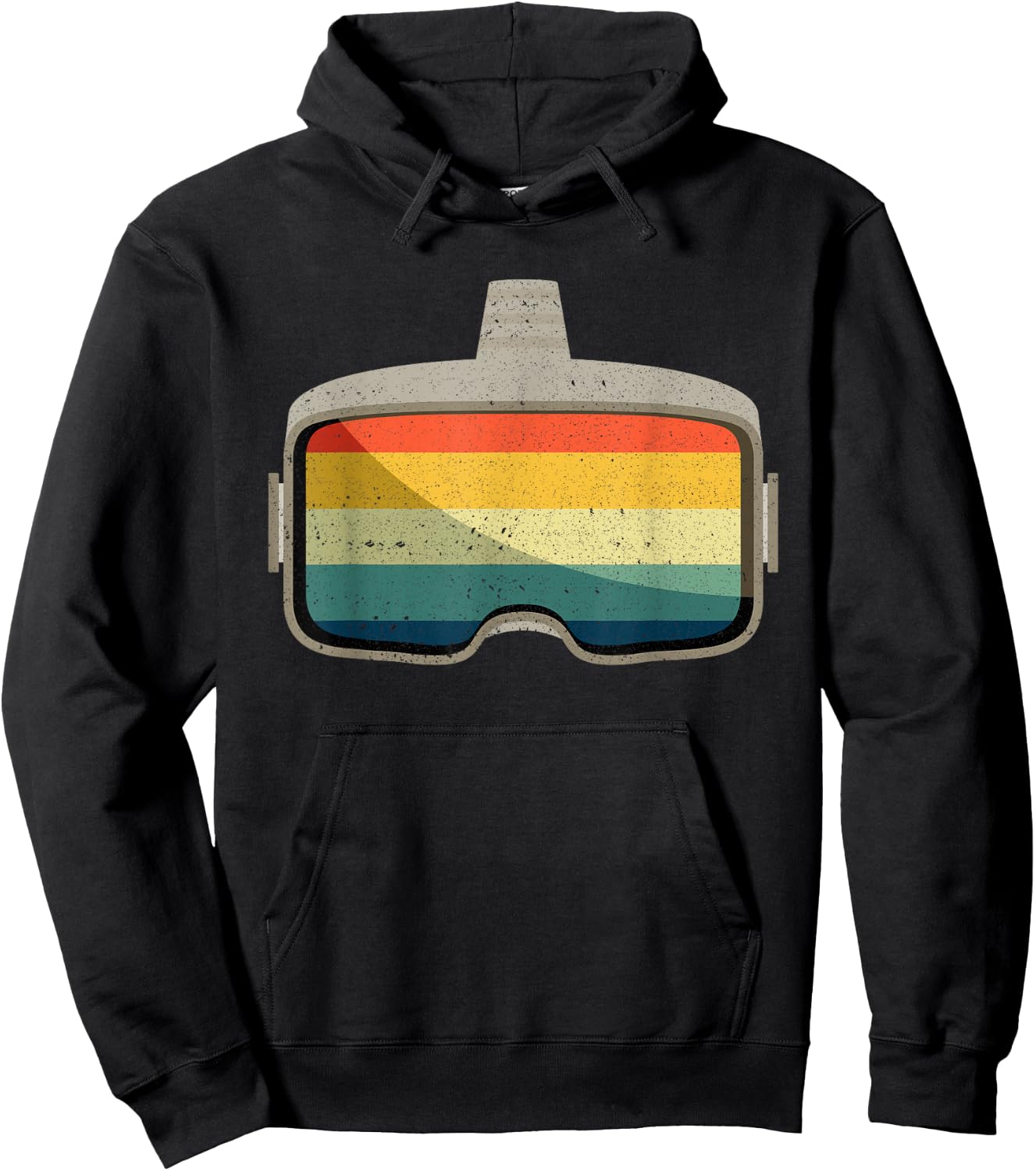 Cool Virtual Reality Art Boys Kids VR Goggles Gaming Hoodie - Hoodie | Black