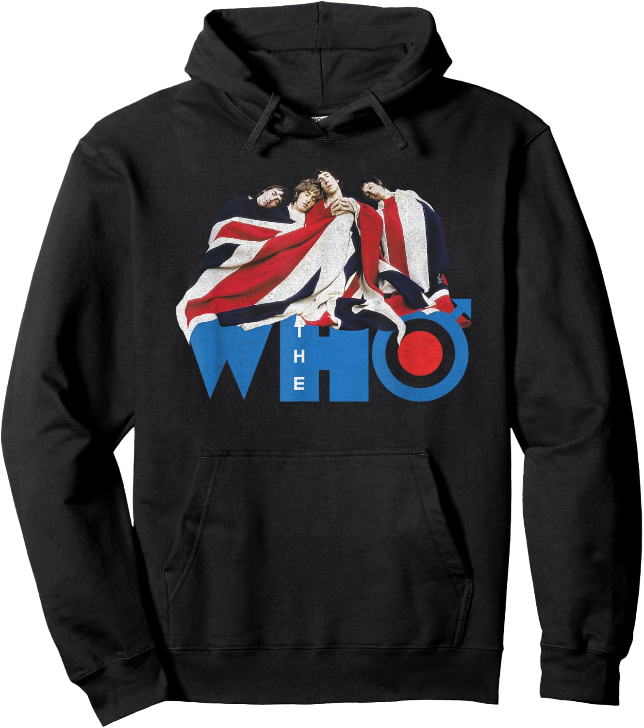 Official The Who Flag Hoodie - Hoodie | Black