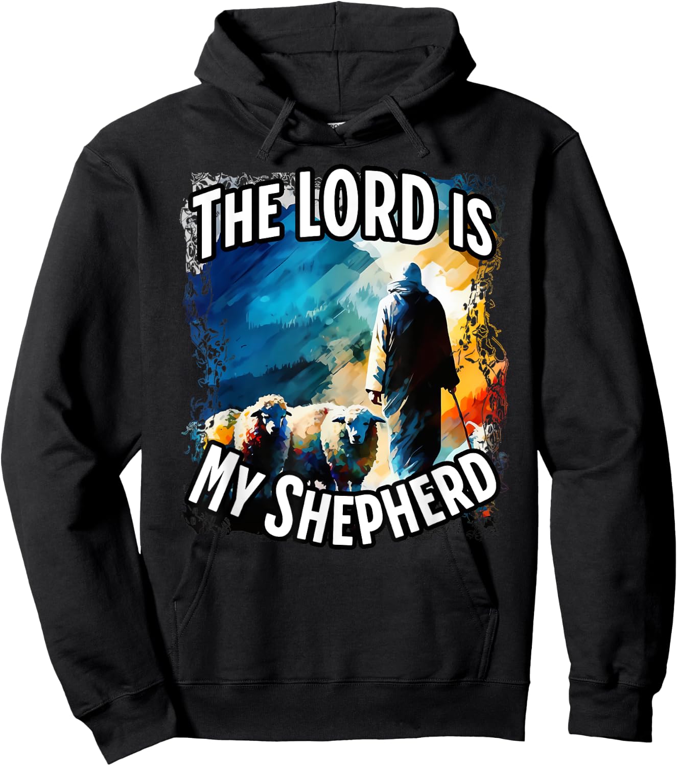 The Lord is My Shepherd. Hoodie - Hoodie | Black
