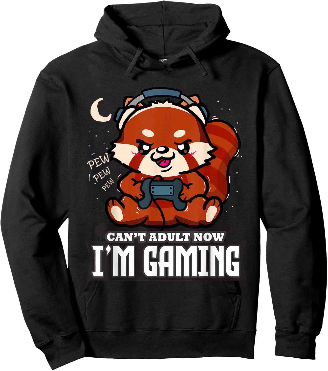 Ich kann jetzt nicht erwachsen werden, ich spielen Red Panda Gamer Hoodie - Hoodie | Black