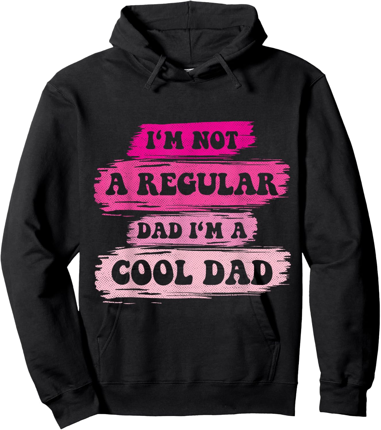 I'm Not a Regular Dad I'm a Cool Dad Vintage Father's Day Hoodie - Hoodie | Black