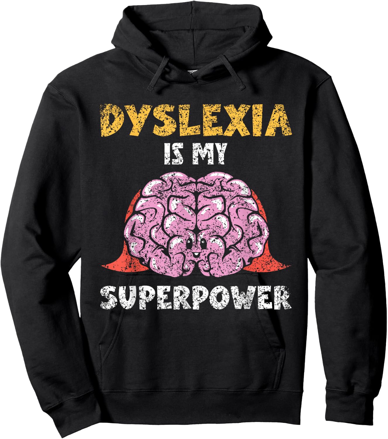Dyslexia Is My Superpower Awareness Dyslexic Dyslexia Hoodie - Hoodie | Black