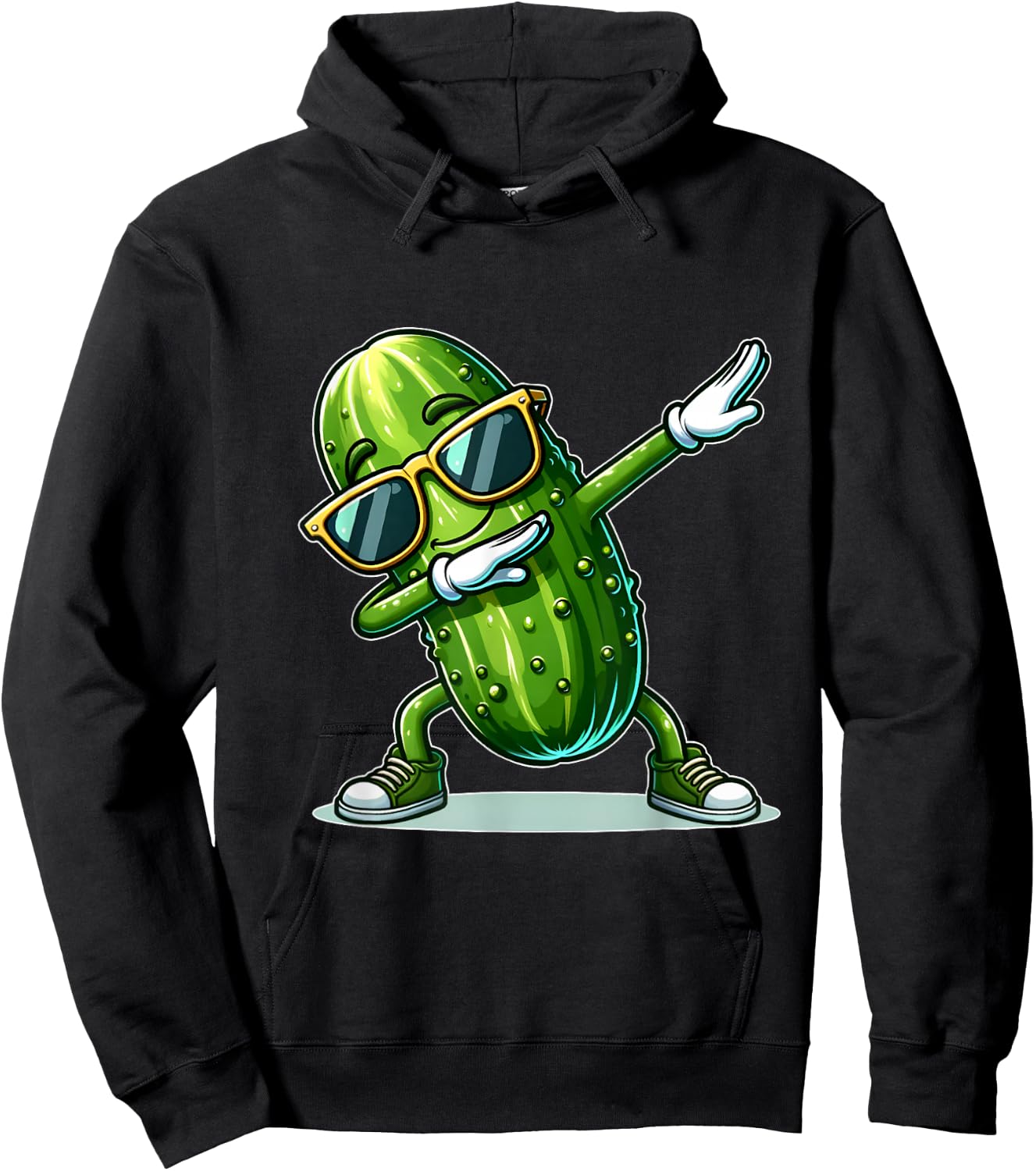 Dabbing Pickle Cucumber Funny Pickle Hoodie - Hoodie | Black