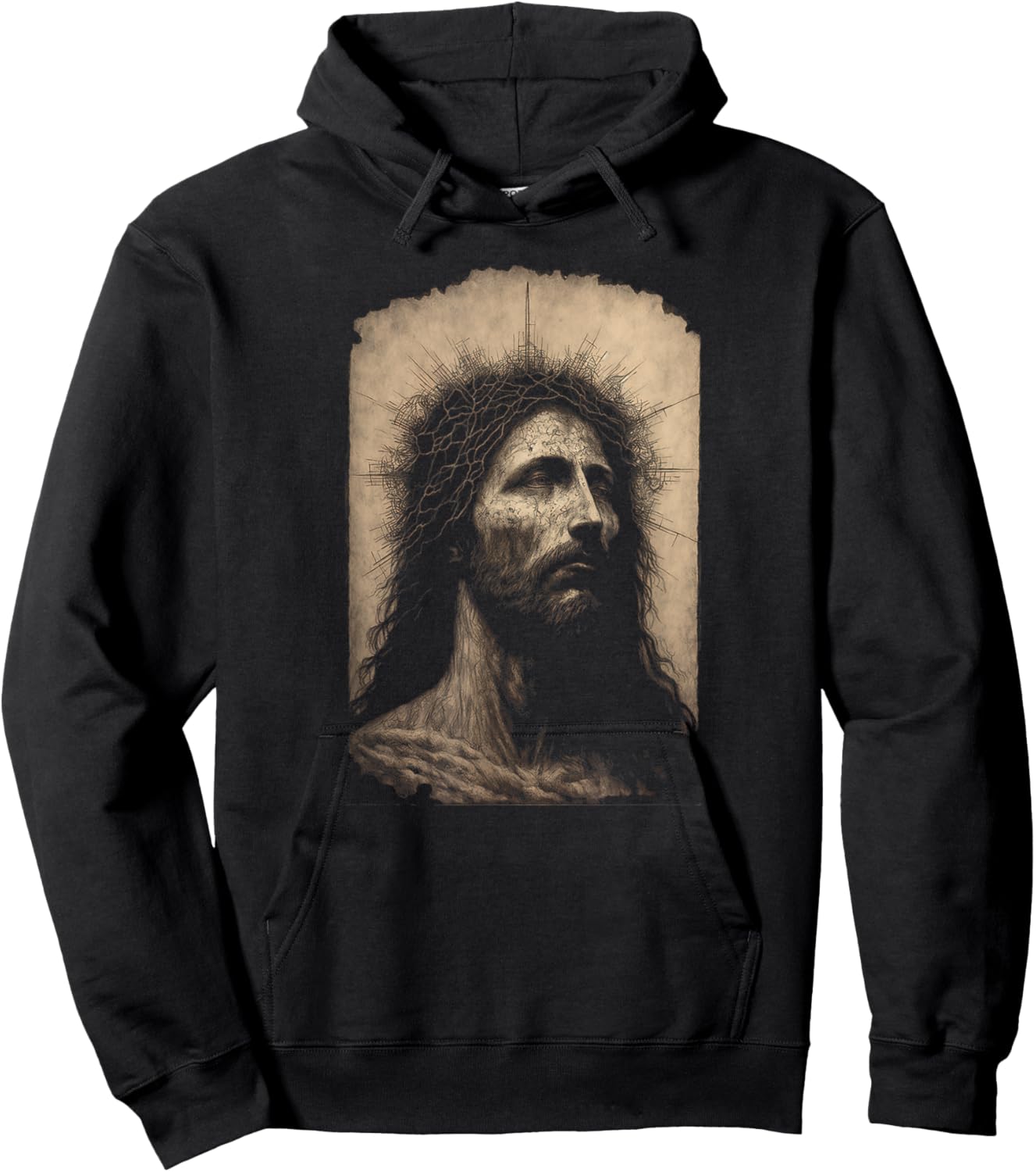 Biblical Christ Catholic Jesus Shroud of Turin Aesthetic Hoodie - Hoodie | Black