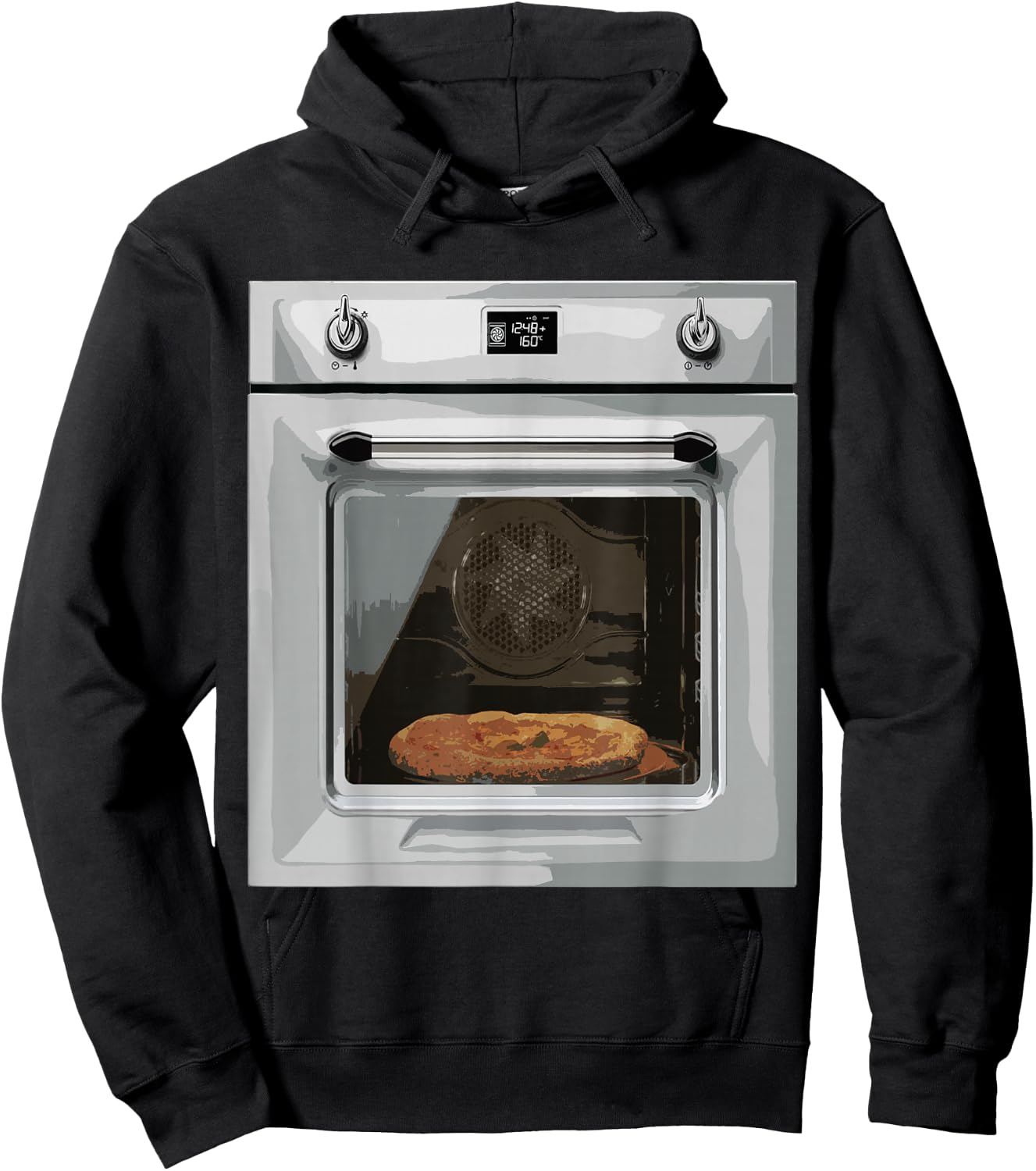 Baking Oven Costume Funny Halloween Silvester Hot Furnace Hoodie - Hoodie | Black