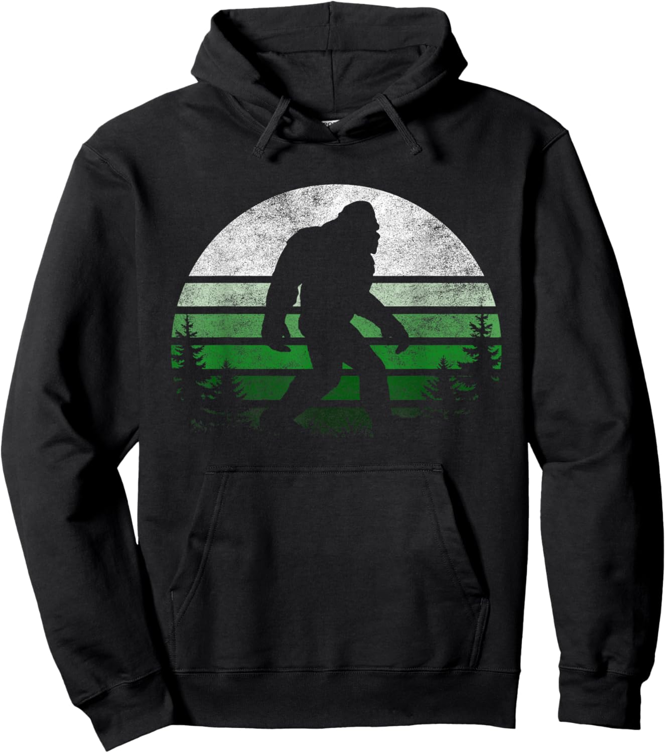 Bigfoot Retro Vintage St Patricks Sasquatch Lovers Men Women Hoodie - Hoodie | Black