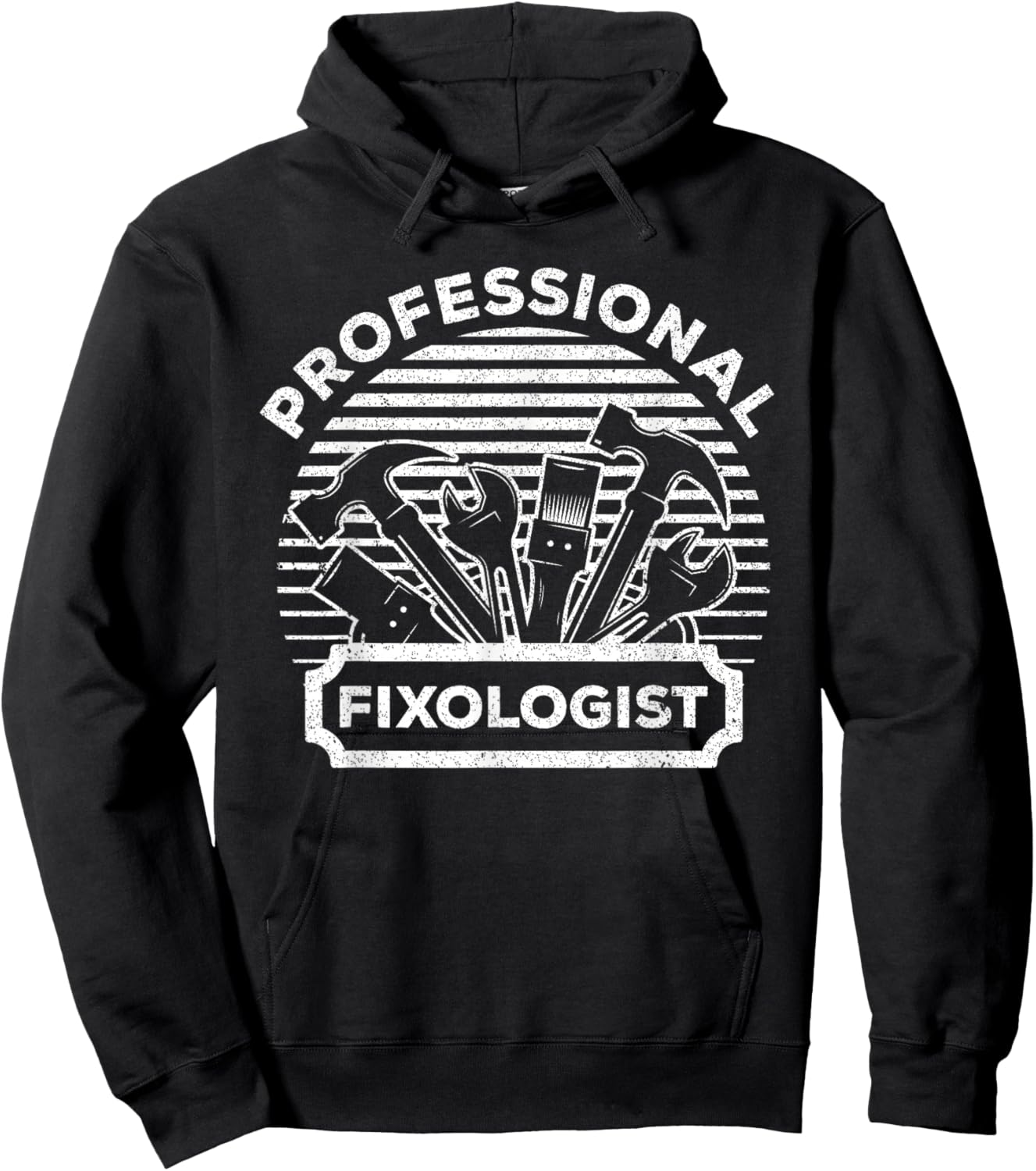 Funny Handyman Women Dad Fixologist Carpenter Tools Hoodie - Hoodie | Black