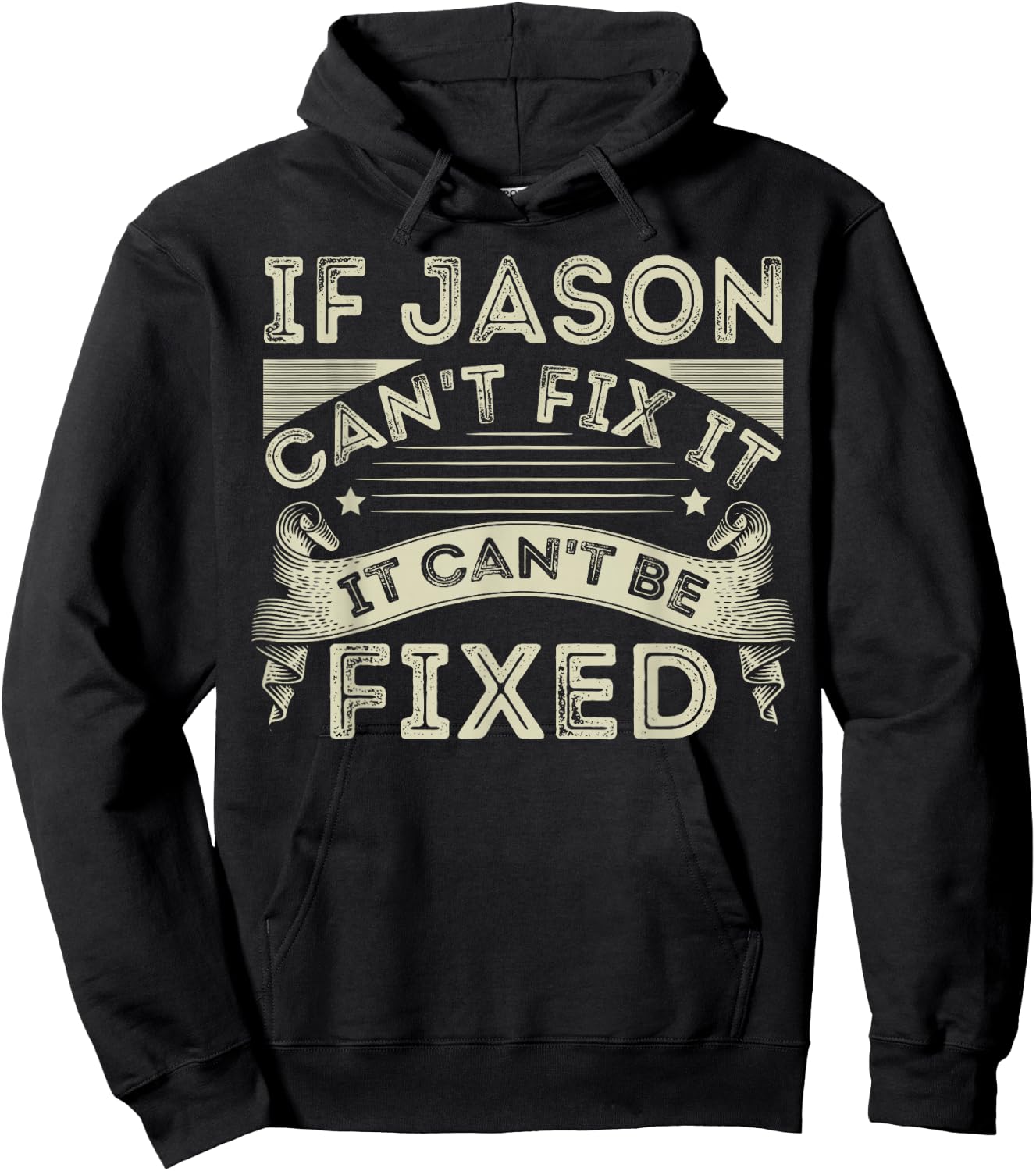 Personalized Jason Fathers Day Forename Hoodie - Hoodie | Black